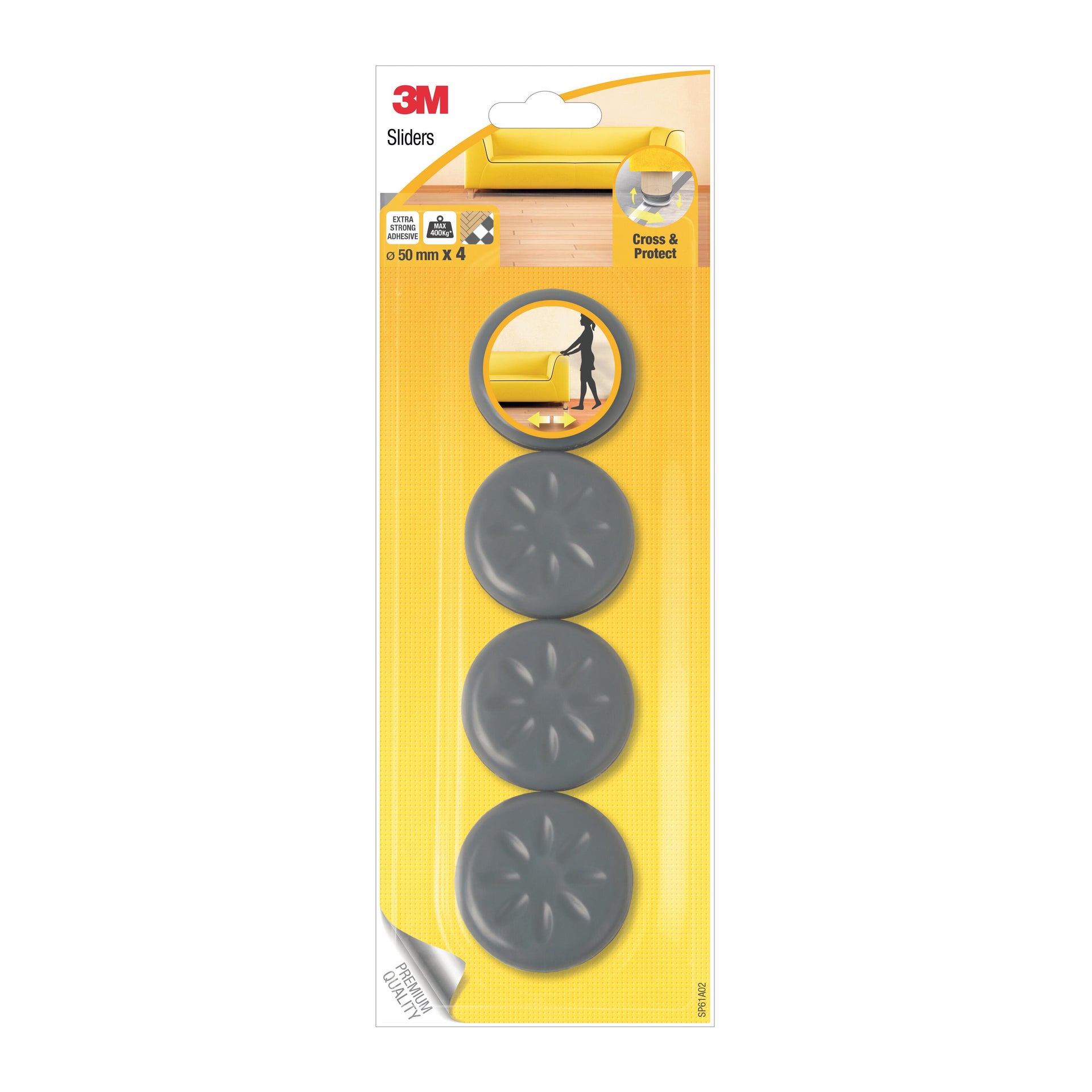 Pattino 3M SP61A02 Ø 50 mm , 4 pezzi