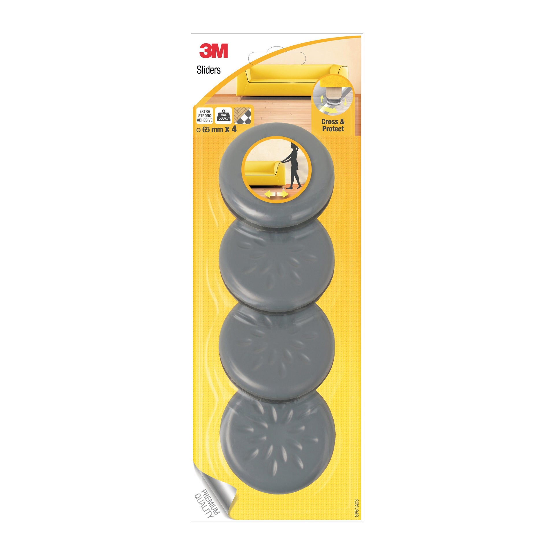 Pattino 3M SP61A03 Ø 65 mm , 4 pezzi