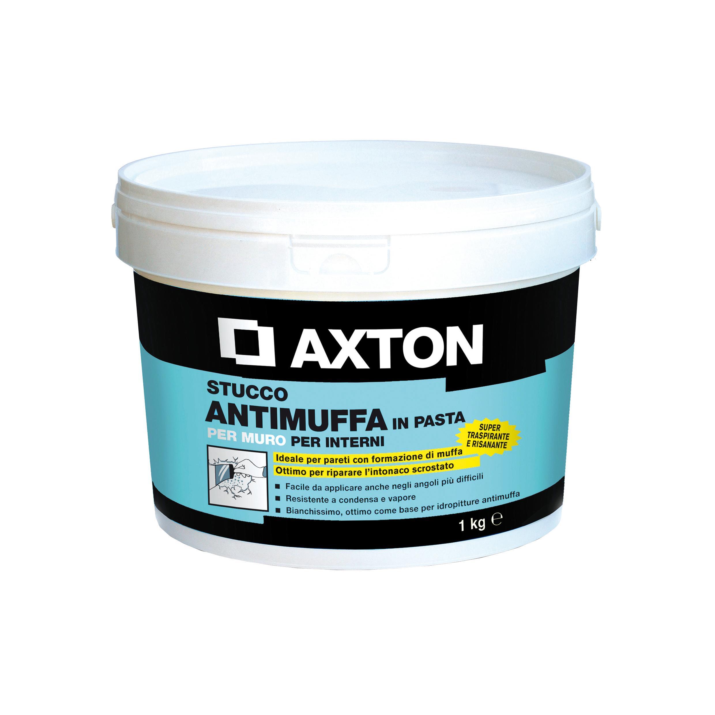 Stucco in pasta AXTON Antimuffa 1 kg bianco