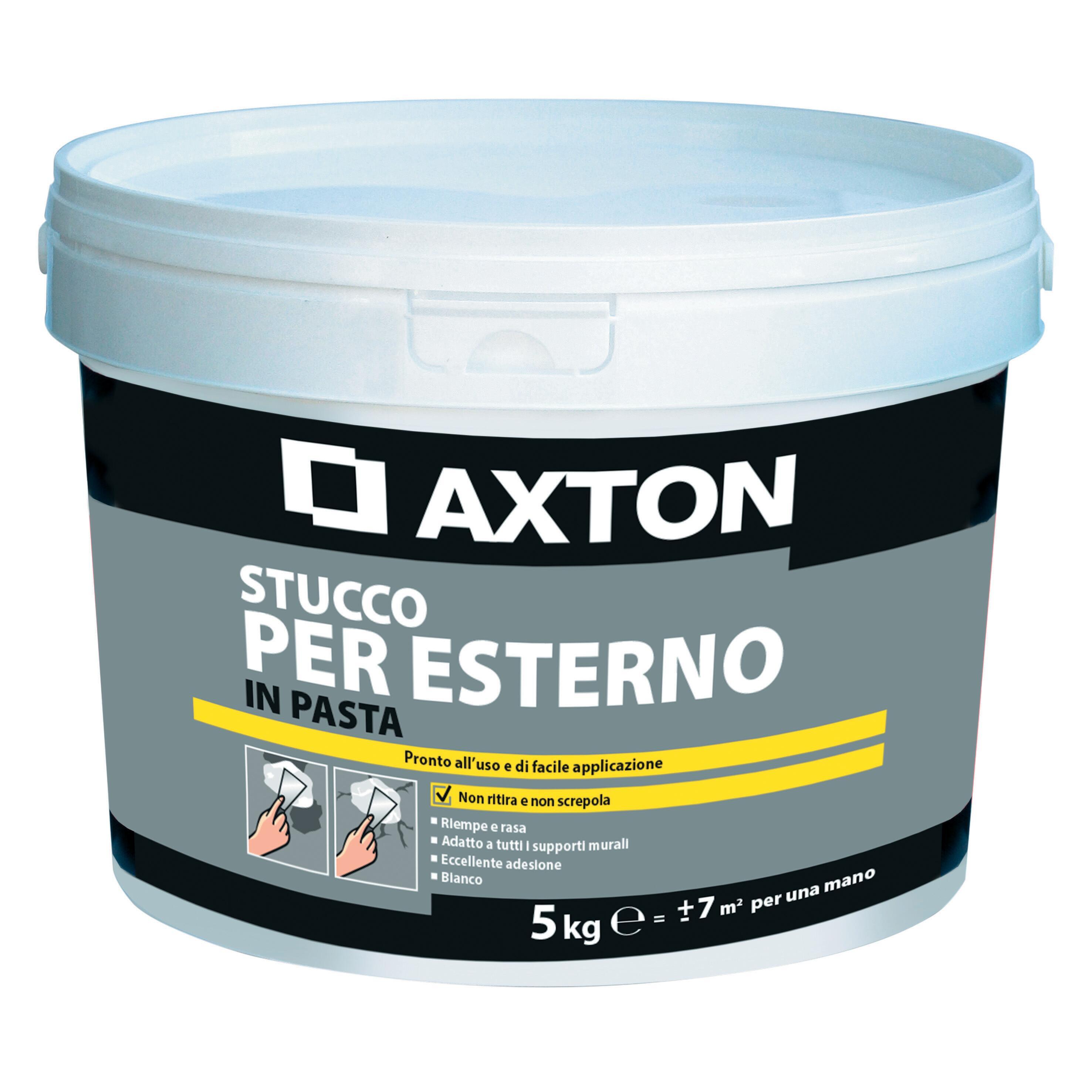 Stucco in pasta AXTON per esterno 5 kg bianco - 1