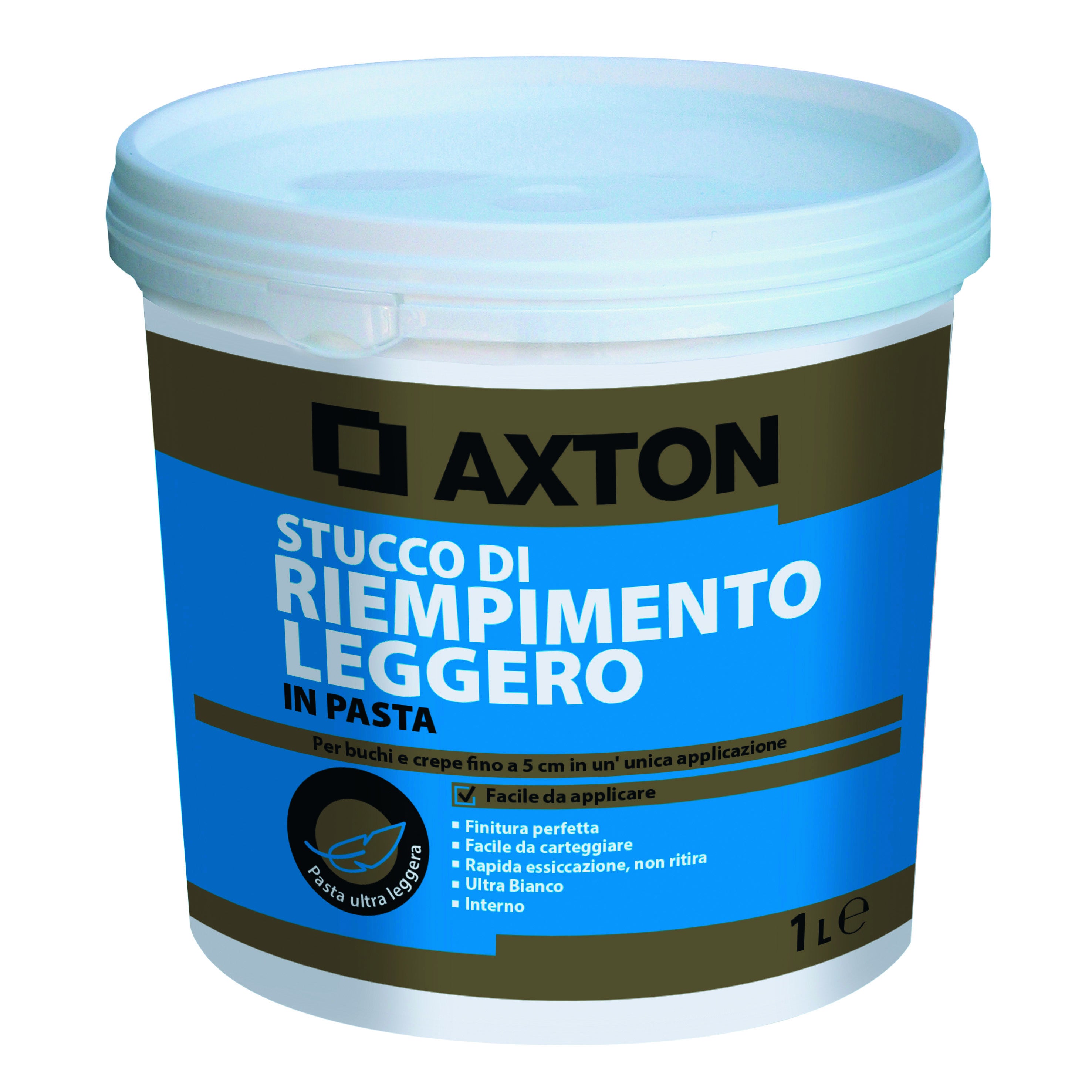 Stucco In Pasta Alleggerita Axton 1 Kg Bianco Leroy Merlin 4598