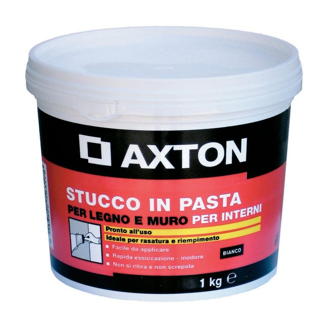 Stucco in pasta AXTON 1 kg bianco - 1