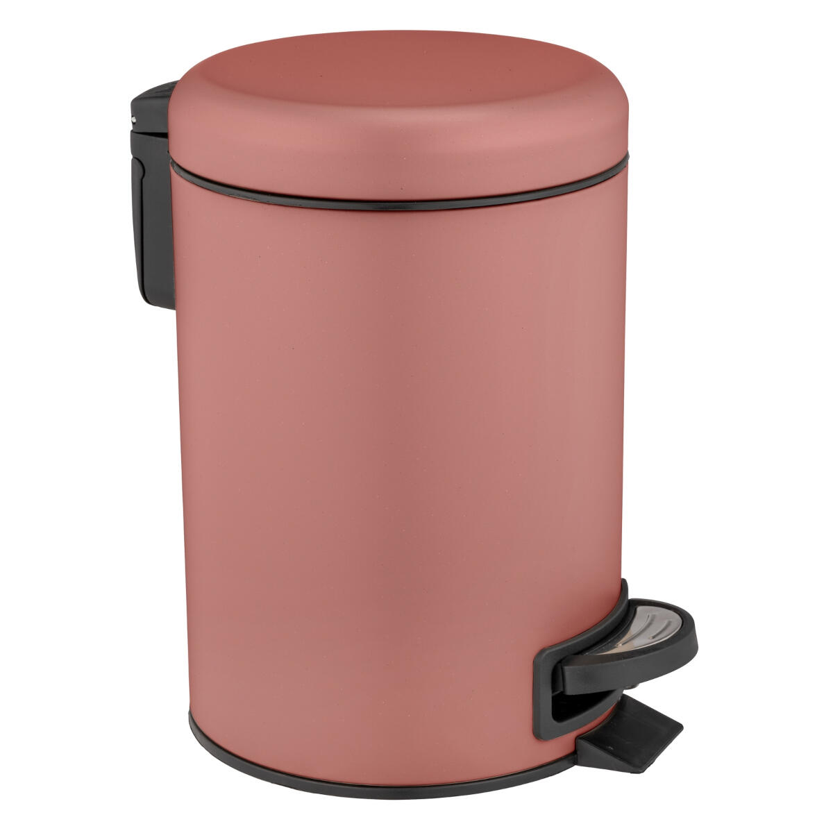PATTUMIERA BAGNO SERIE DIABLO TONDA CON PEDALE IN PLASTICA BIANCA 5 l