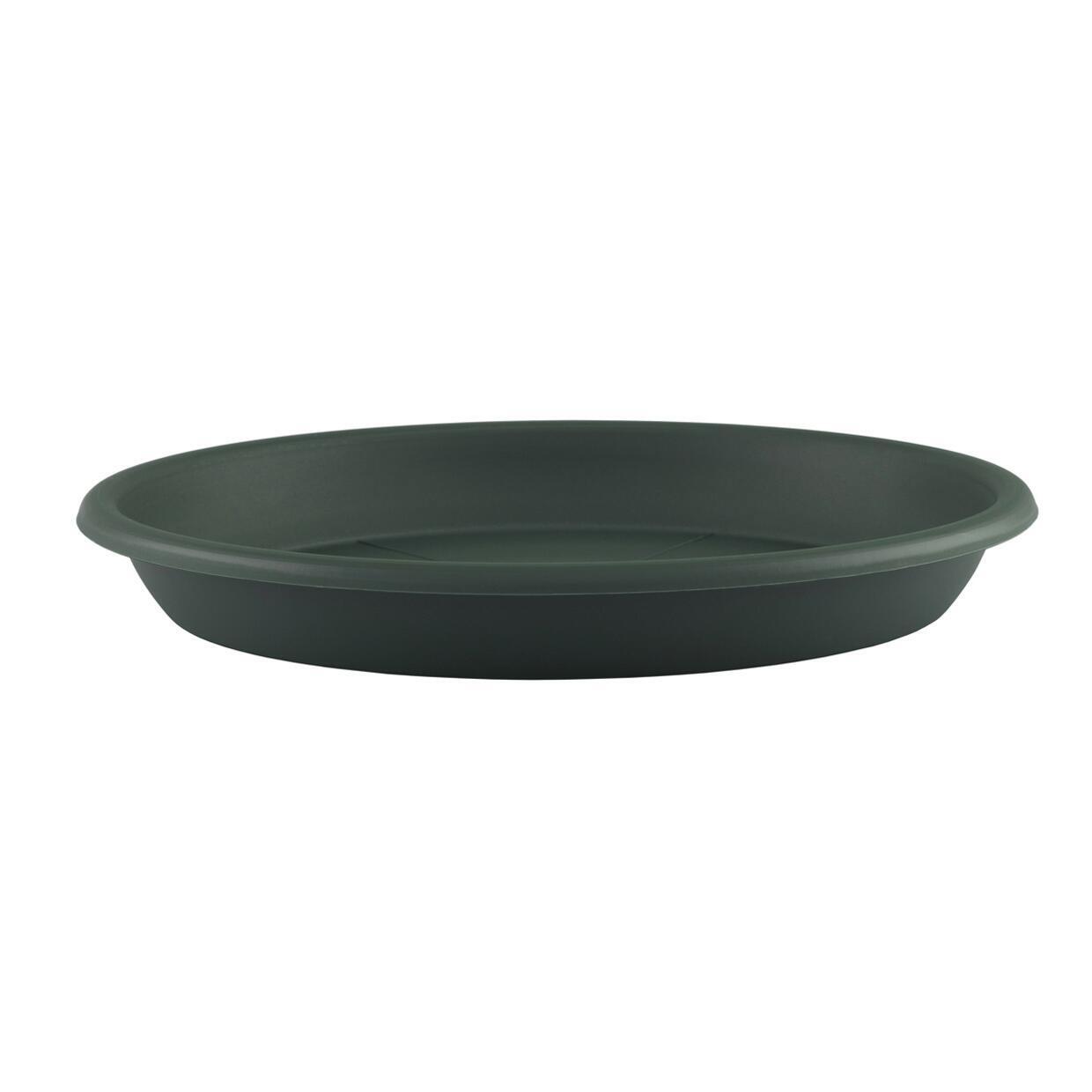Sottovaso in plastica color verde H 1 x Ø 9.5