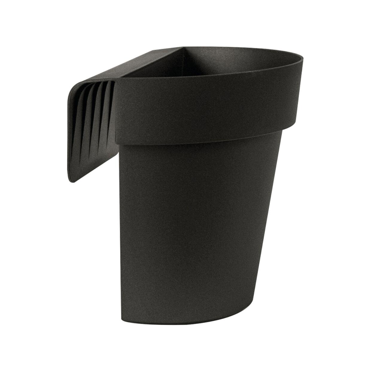 Vaso Lofly In Plastica Prosper Plast – Grigio Antracite, 24.5x24.5x22.5 Cm - 4