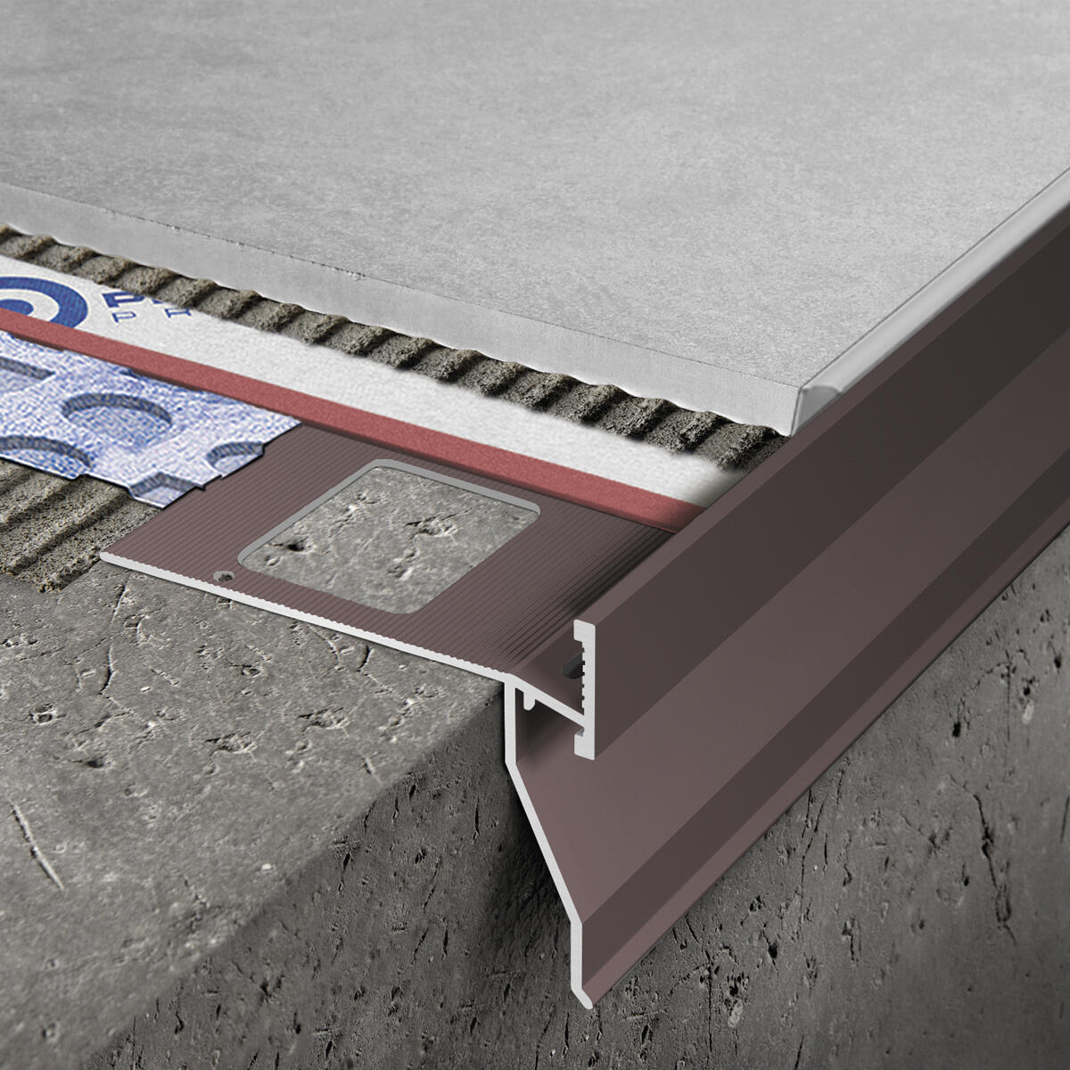 Giunzione H Proterrace 12,5 Mm Per Drenaggio - Superiore E Inferiore, Antracite Goffrato - Foto 5