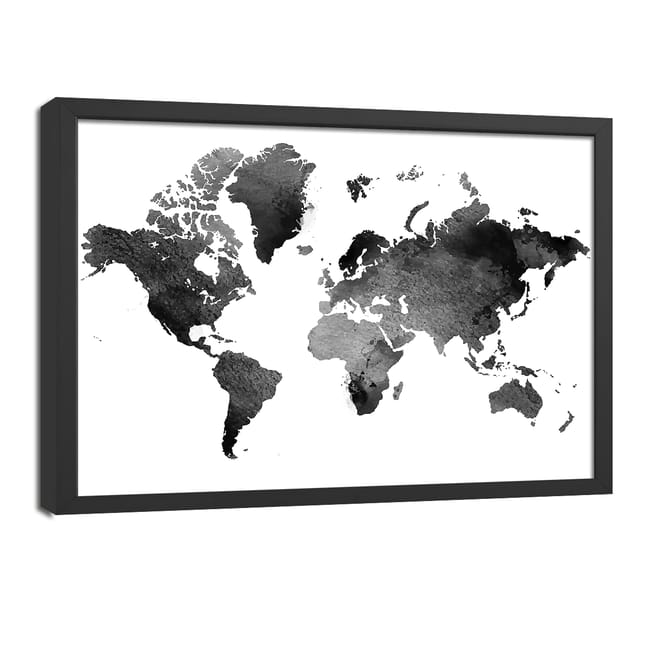 Stampa Su Tela Mappa 65x85 Cm Leroy Merlin Cartina Mondo Leroy Merlin