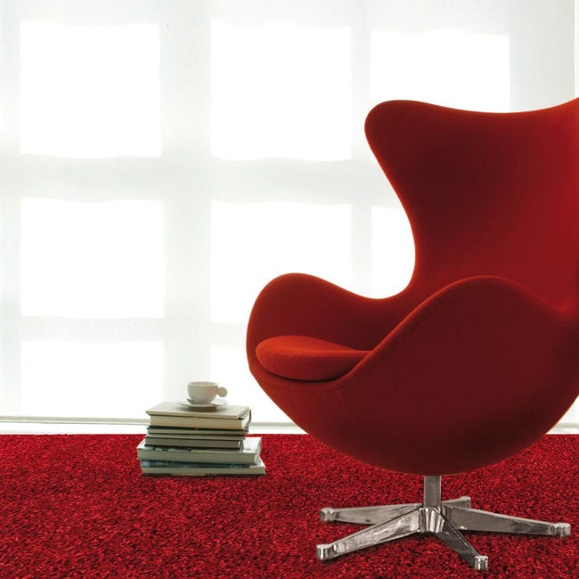 Tappeto Curly tender , rosso, 120x170 - 1