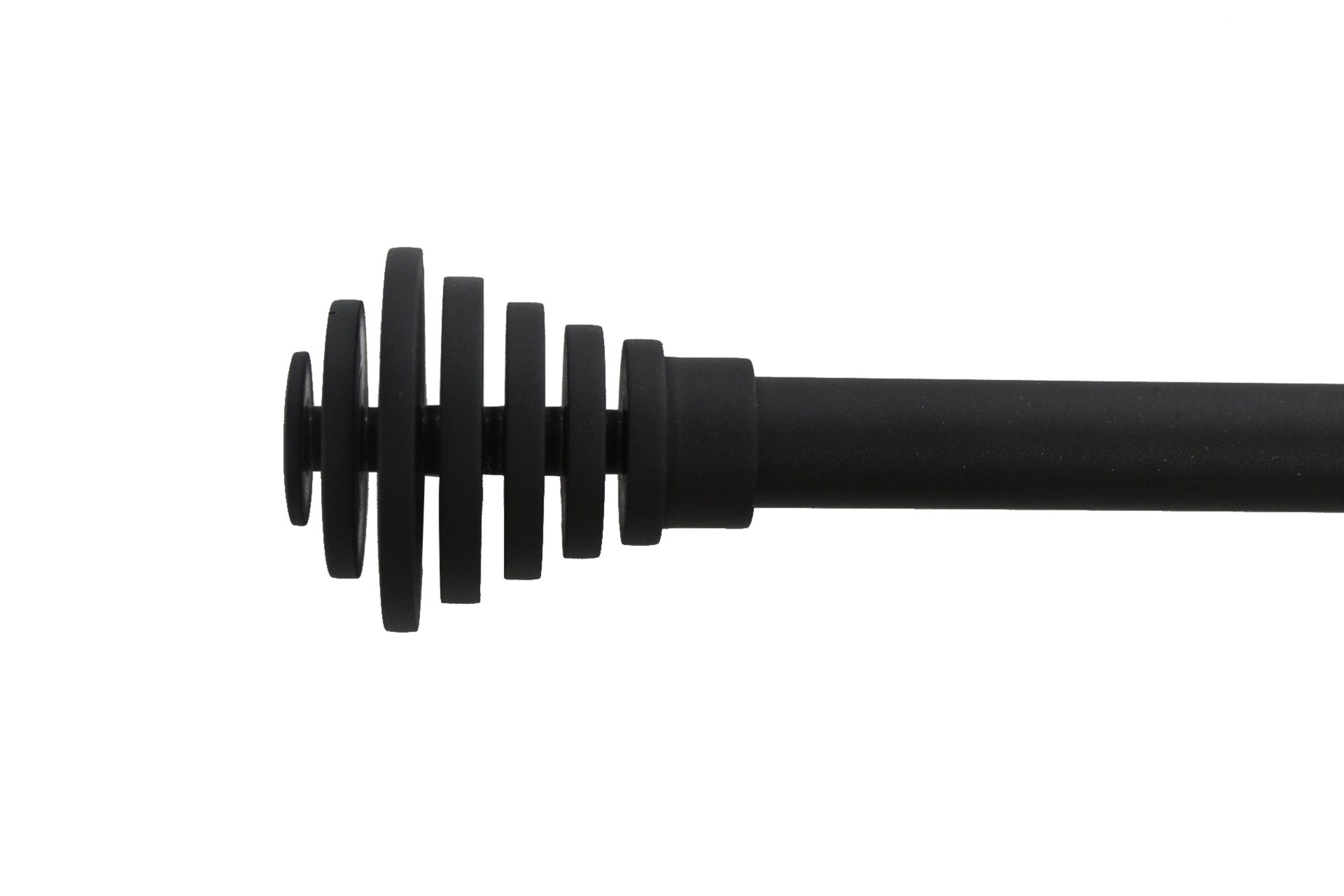Kit bastone per tenda estensibile Tornado in metallo Ø 16/19 mm nero scuro da 120 a 210 cm INSPIRE