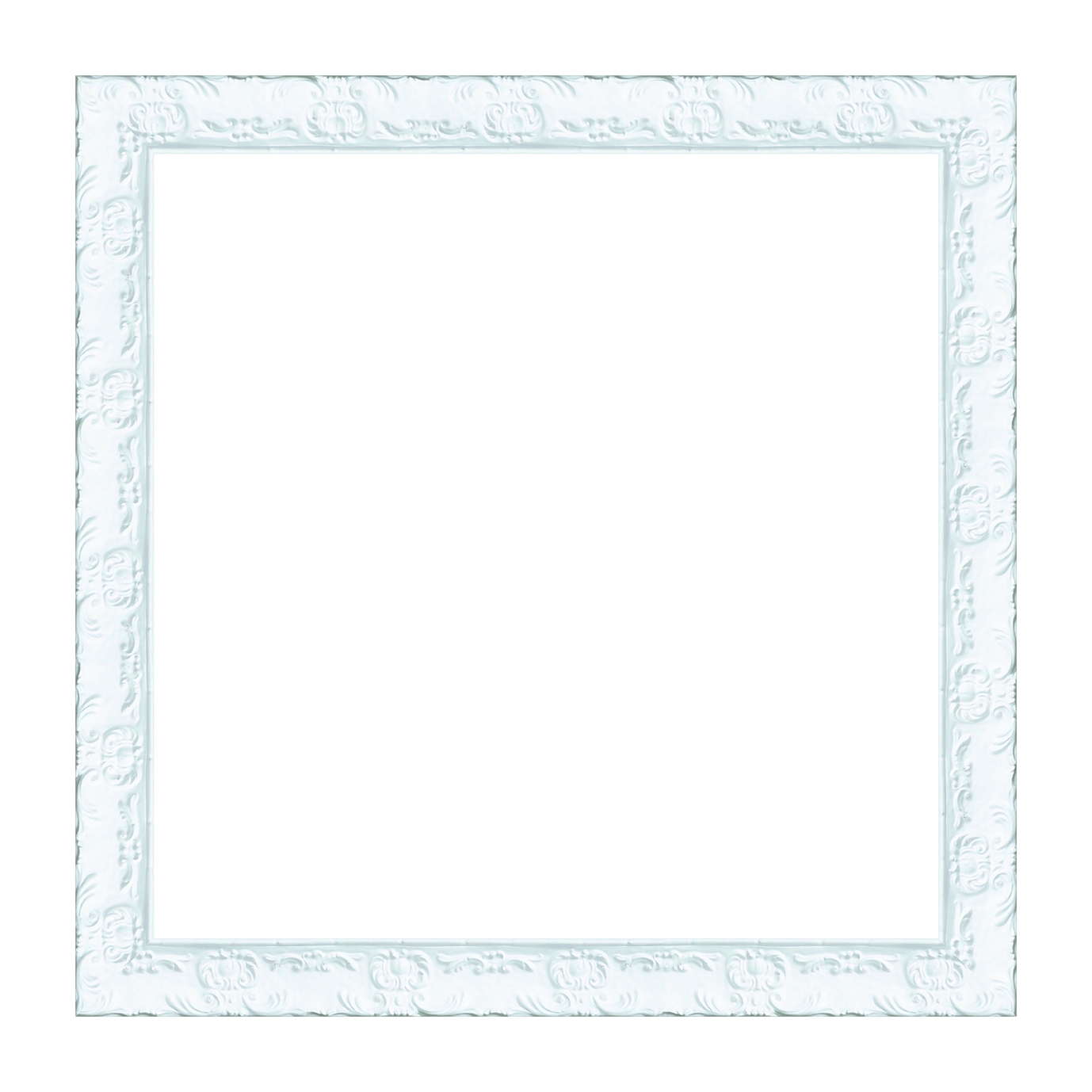 Cornice INSPIRE Sylvia bianco per foto da 40x40 cm - 1