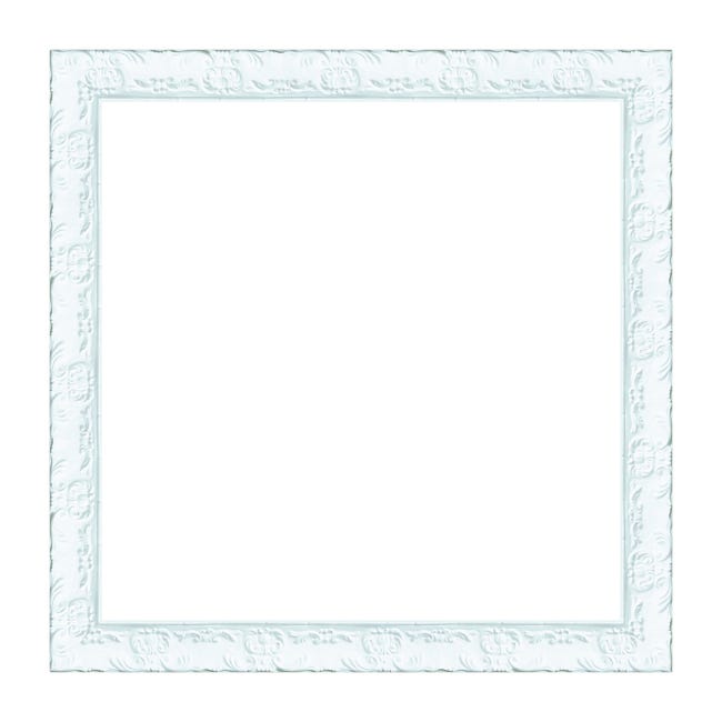 Cornice INSPIRE Sylvia bianco per foto da 40x40 cm - 1