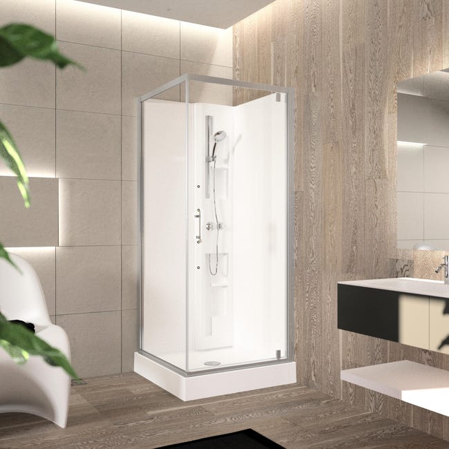 Square Tubing Made Of Powder-coated Aluminium, Anthracite RAL 7016, 80 X 80 X 2 Mm, Length 2000 Mm