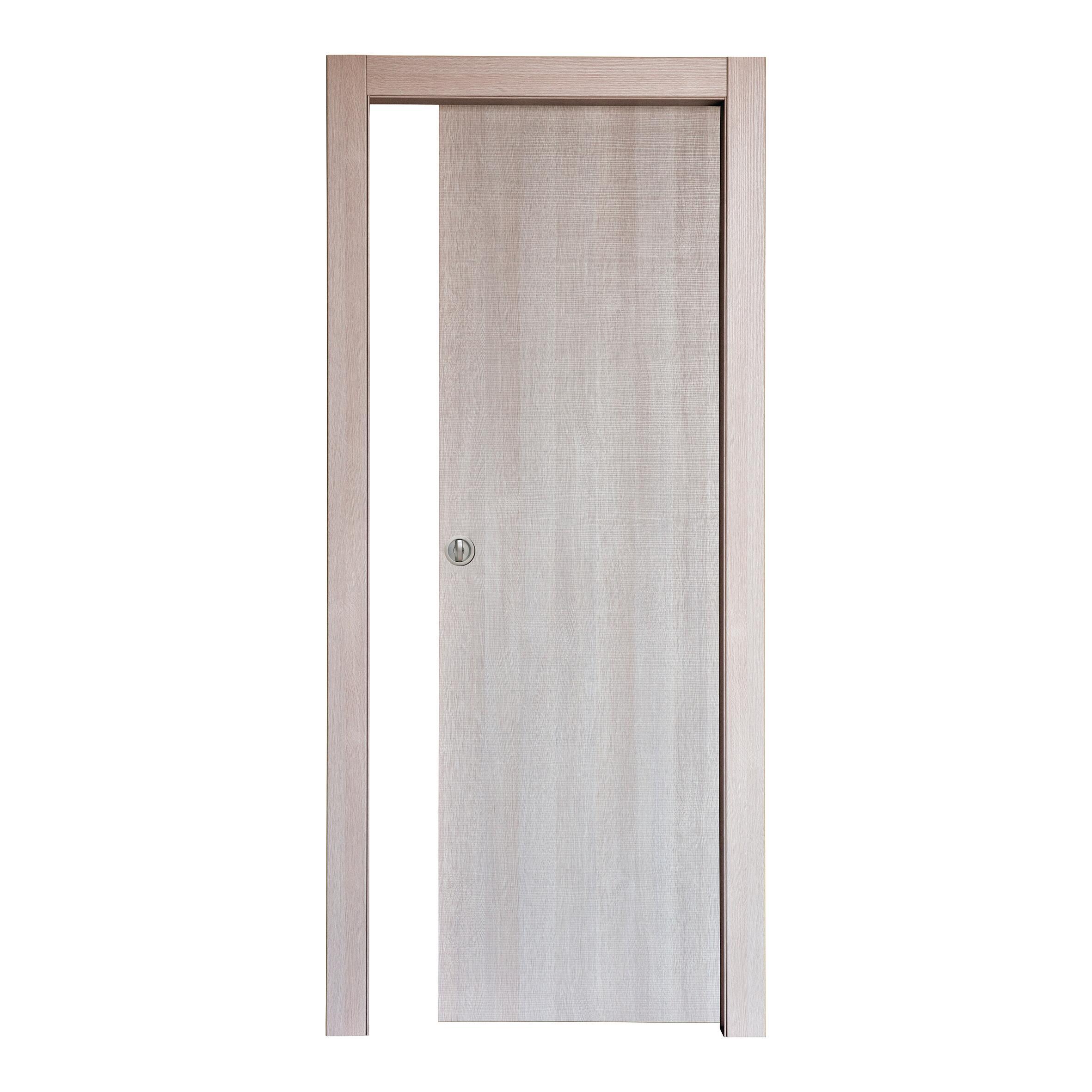 Porta da interno Saw rovere tranchè L 70 x H 210 cm reversibile