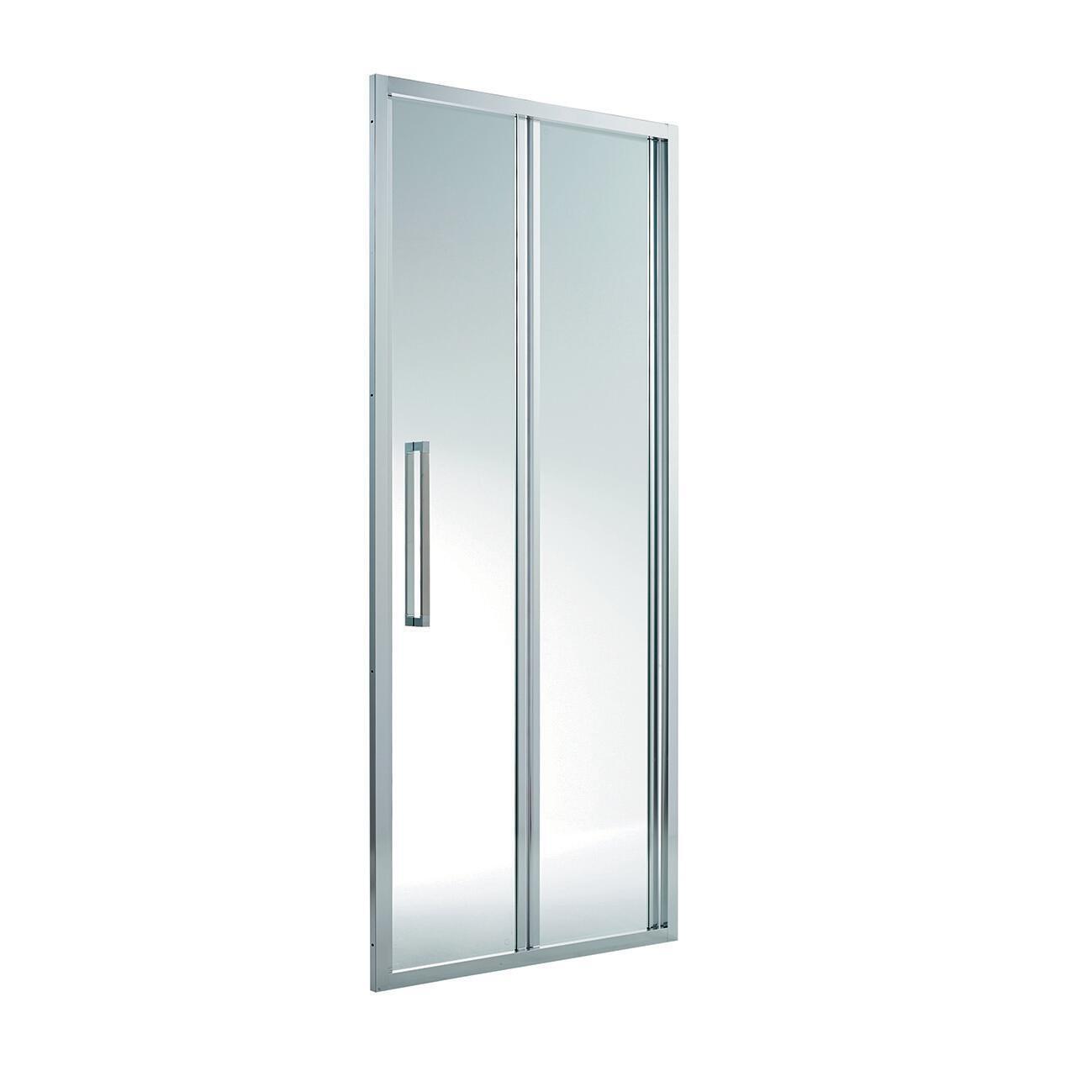 Porta doccia pieghevole PURITY3 170 cm, H 195 cm in vetro, spessore 6 mm trasparente cromato - 4