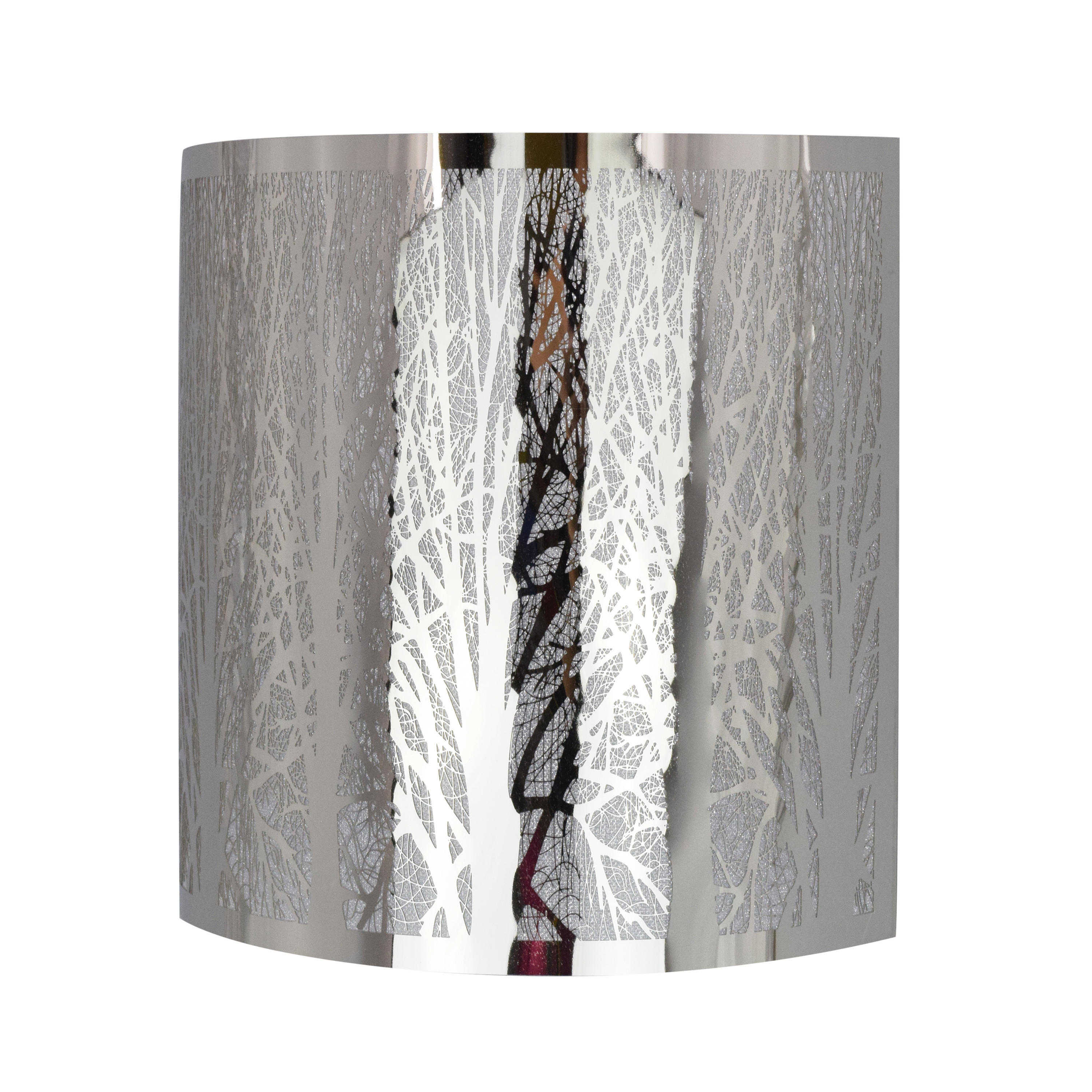 Applique Forest grigio / argento, in metallo, 23x23 cm, INSPIRE - 4