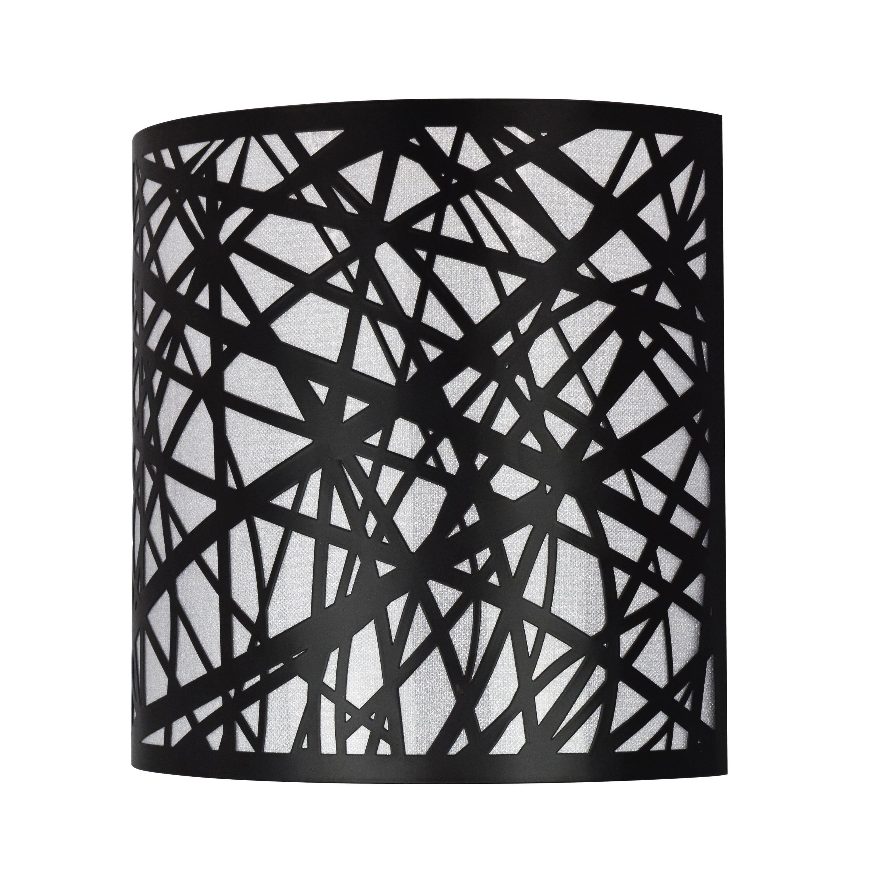 Applique Liverpool nero, in metallo, 23x23 cm, INSPIRE - 4
