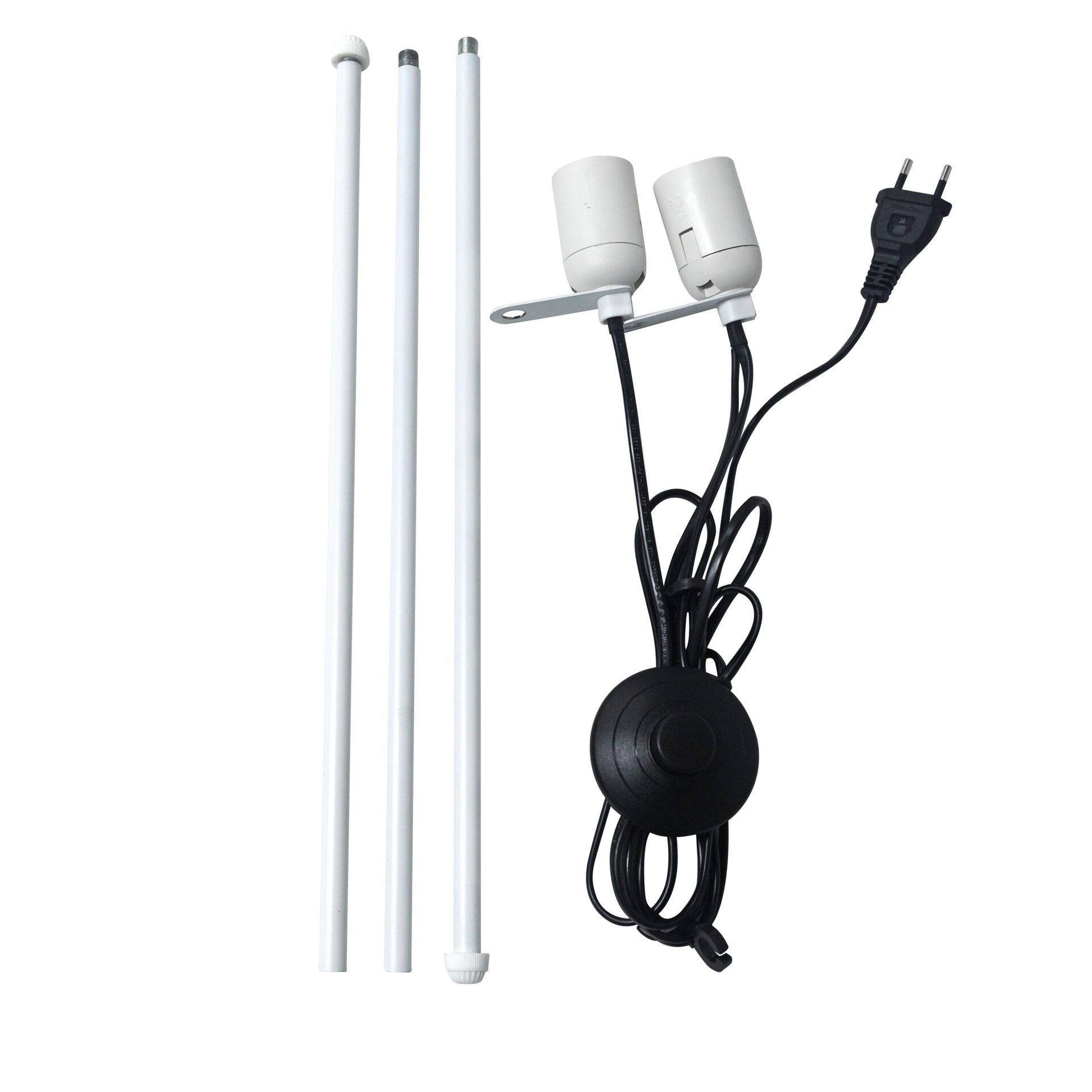 Base per lampada da terra New anjo bianco, H 130.0 cm, E27 MAX60W N/A
