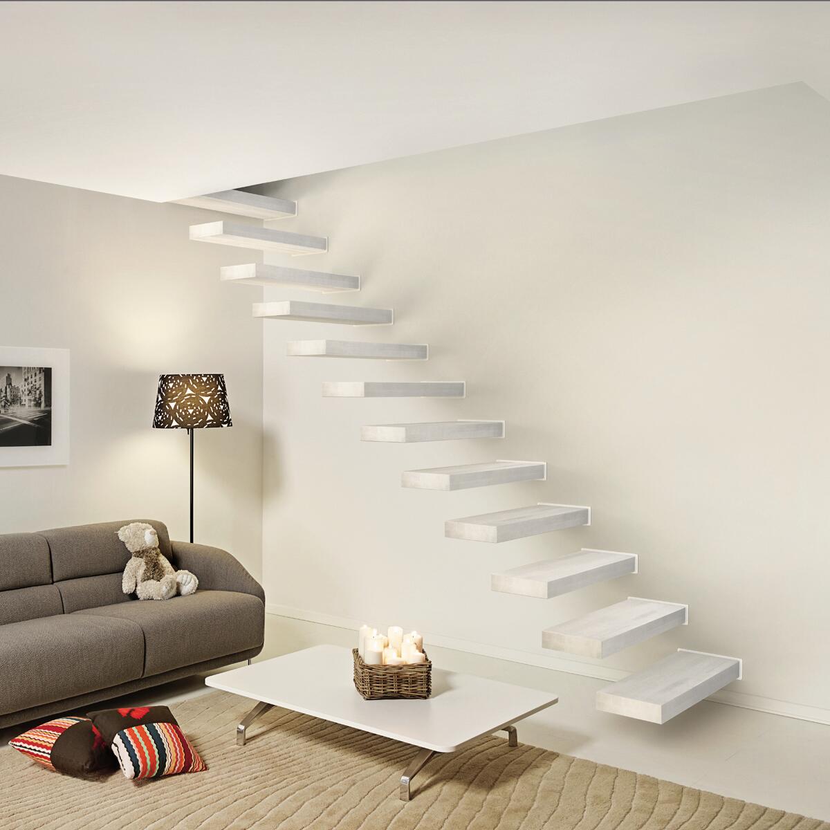 Gradino Wall Finale in legno bianco L 800 mm H 300 mm | Leroy Merlin