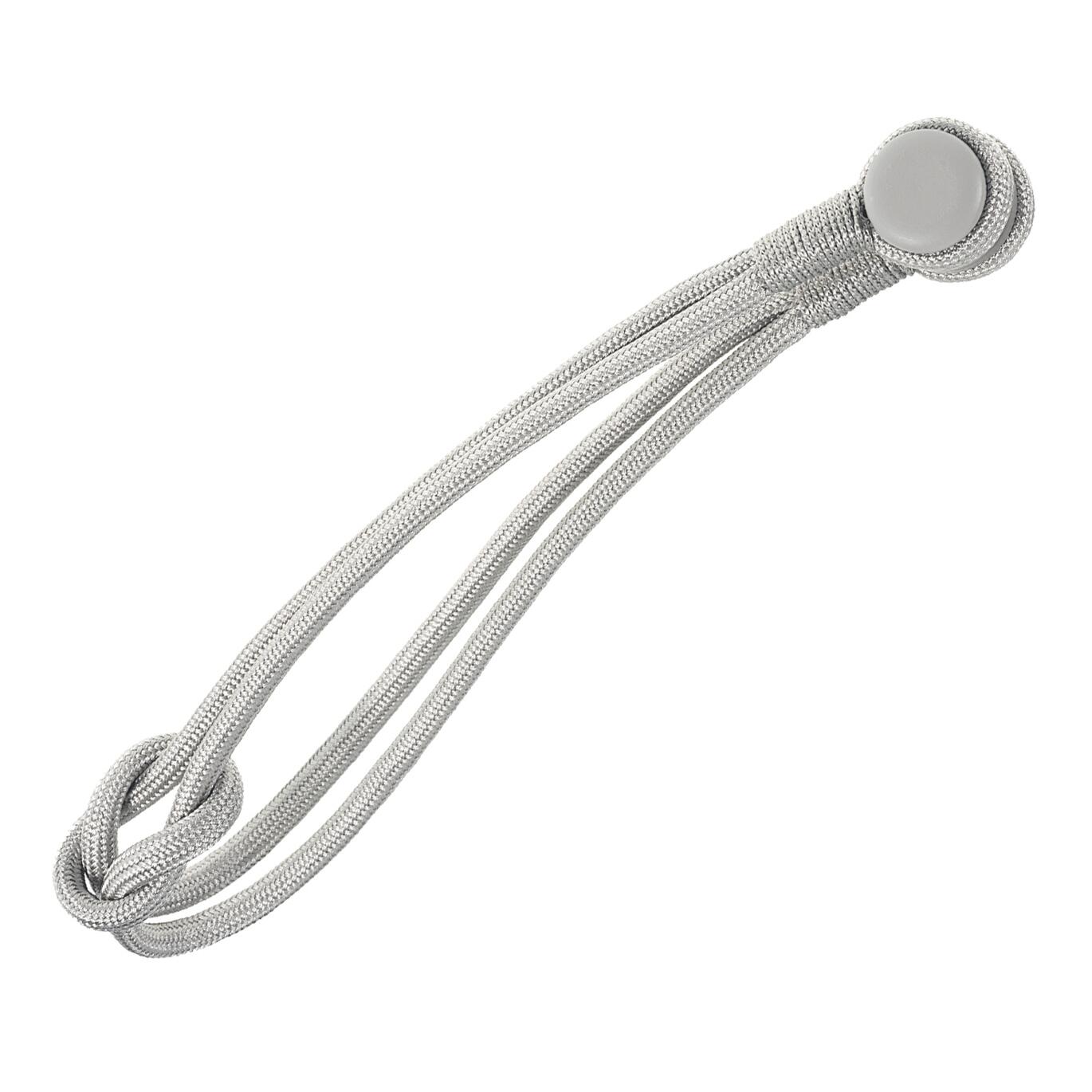 Fermatenda A Magneti Tondi In Velluto - 2 Pezzi Grigio Per Tende Senza Ganci, Decorativi - Foto 2