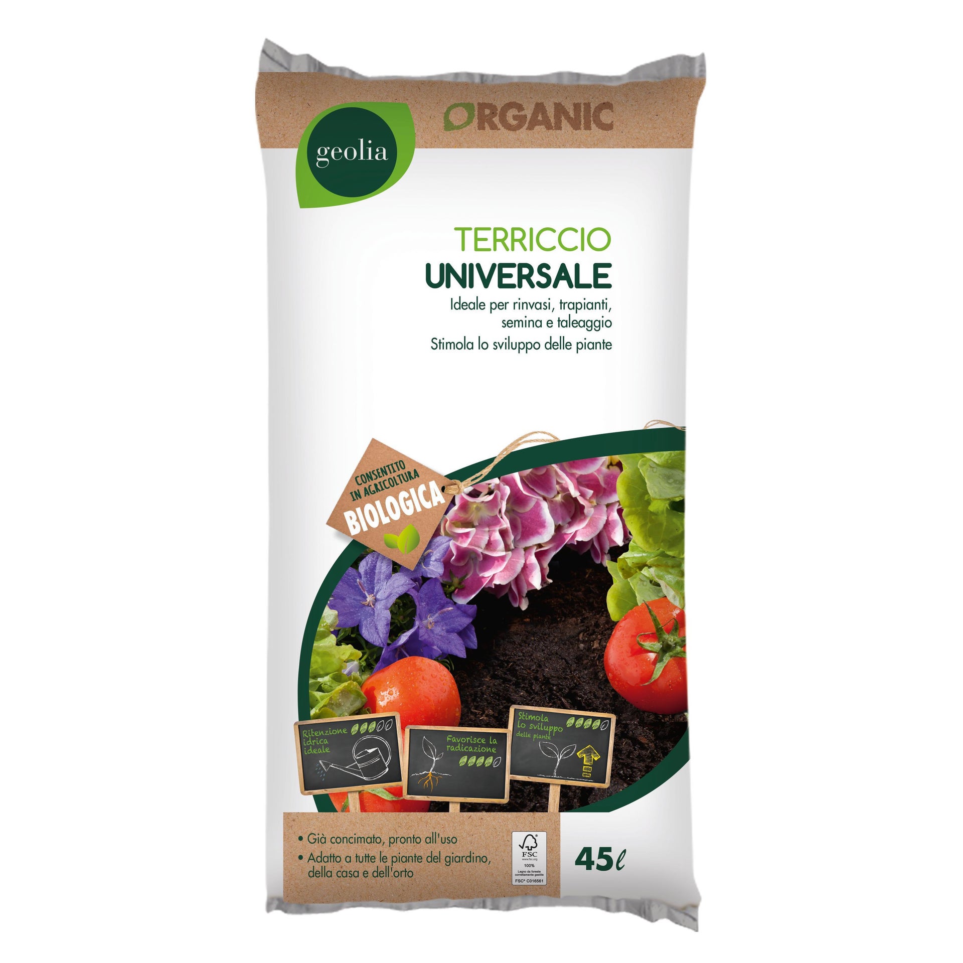 Terriccio universale GEOLIA 45 L