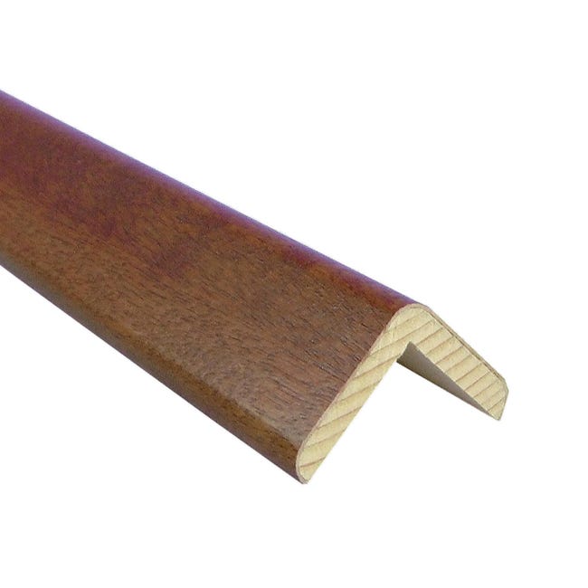 Paraspigolo legno noce tanganika 3 m x 21 mm, Sp 21 mm - 1