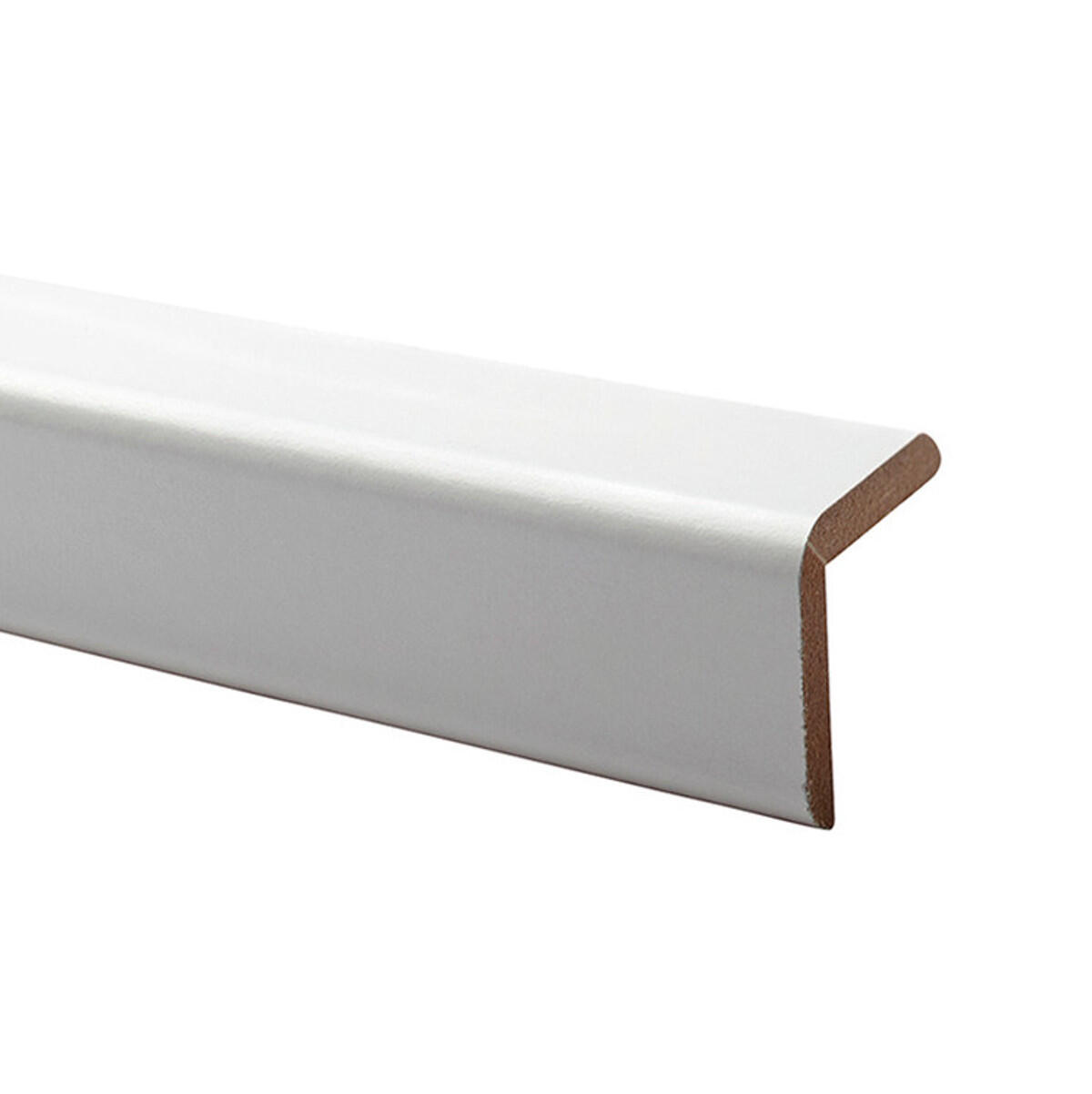 Paraspigolo in mdf bianco 3 m x 28 mm, Sp 28 mm
