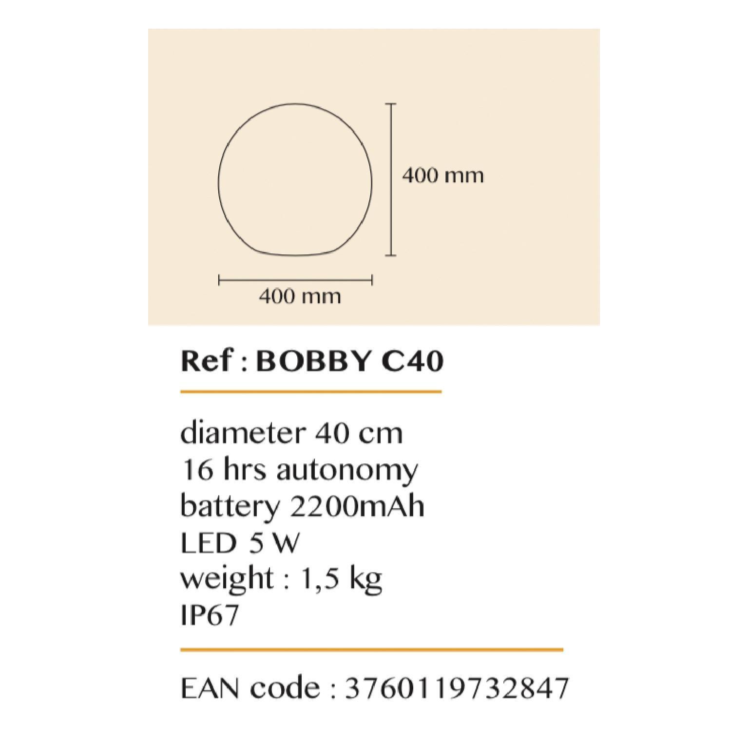 Sfera Bobby H 40 cm, luce rgb , LED integrato 500LM IP66 LUMISKY - 4