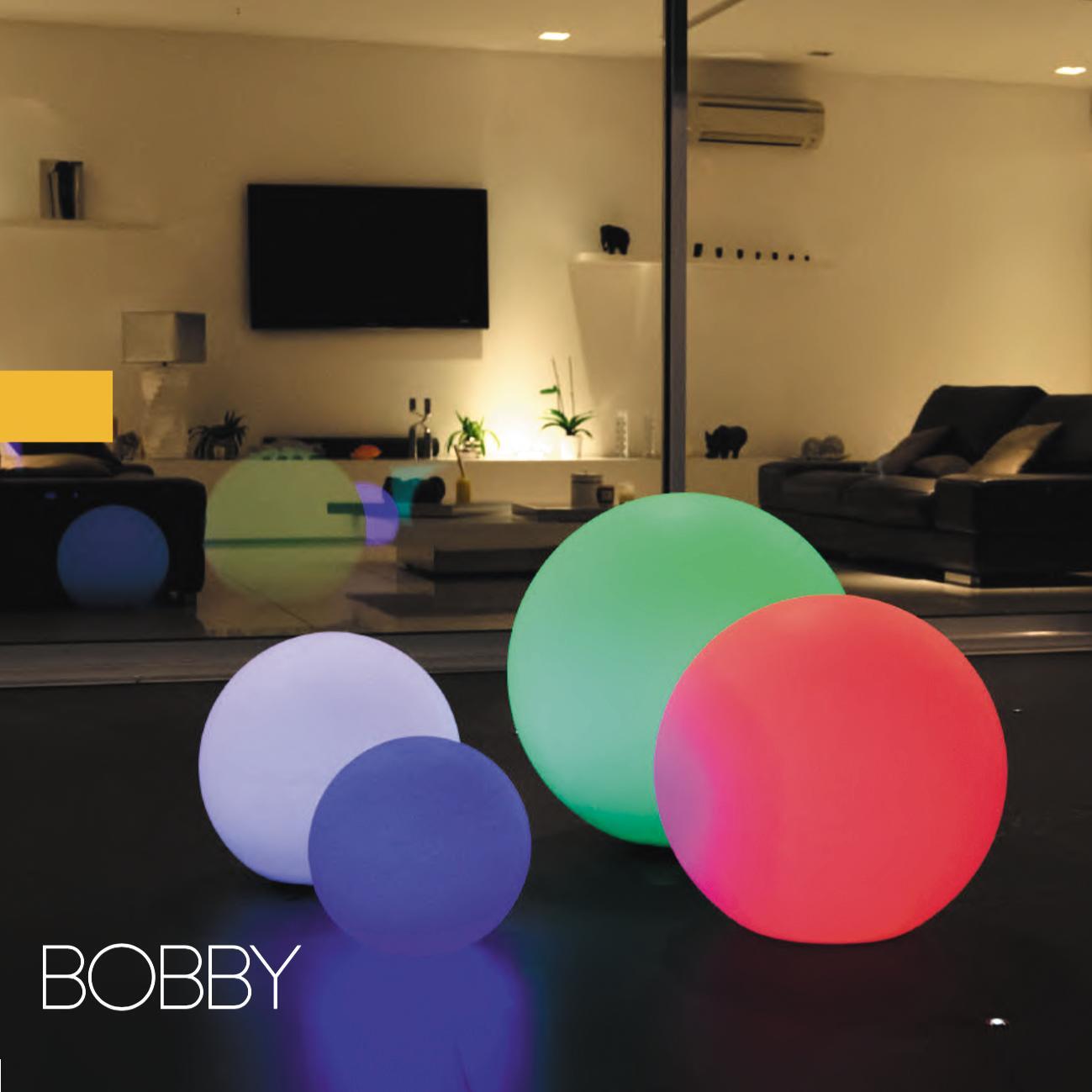 Sfera Bobby H 40 cm, luce rgb , LED integrato 500LM IP66 LUMISKY - 8