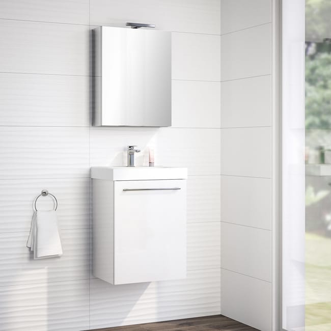 Mobile Bagno Remix Bianco Lucido L 45 Cm Leroy Merlin Mobili Da Bagno E Specchi Leroy Merlin