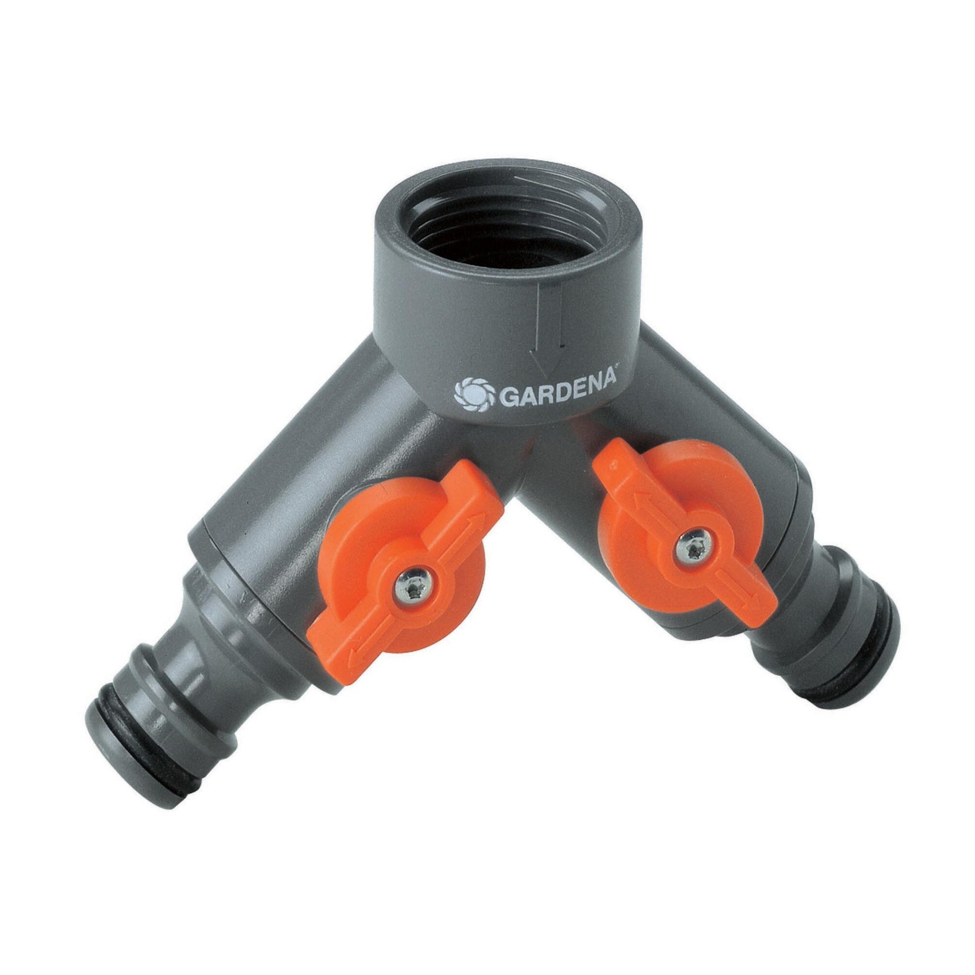 Adattatore di rubinetto Femmina in plastica GARDENA 2 vie 3/4