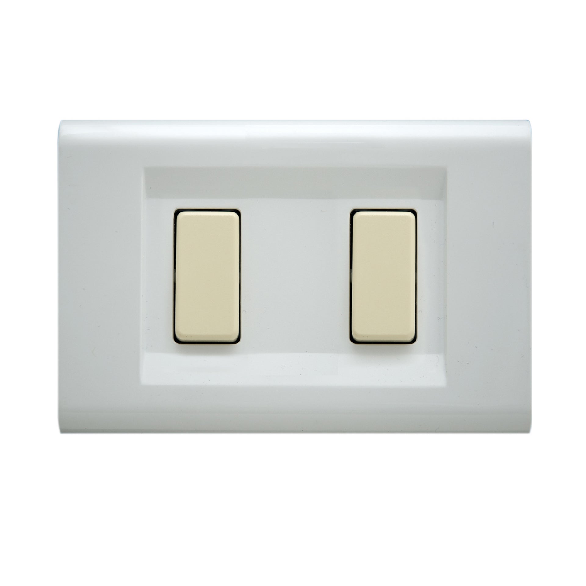 Placca Laser FEB 2 moduli bianco