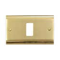 Placca Copri Interruttore Mandelli Magic, Ottone Oro Satinato, Modello 856 BAIA, Usato - Foto 2