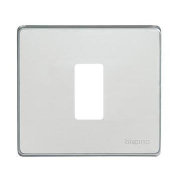 Placca singola Magic BTICINO 1 modulo alluminio - 1