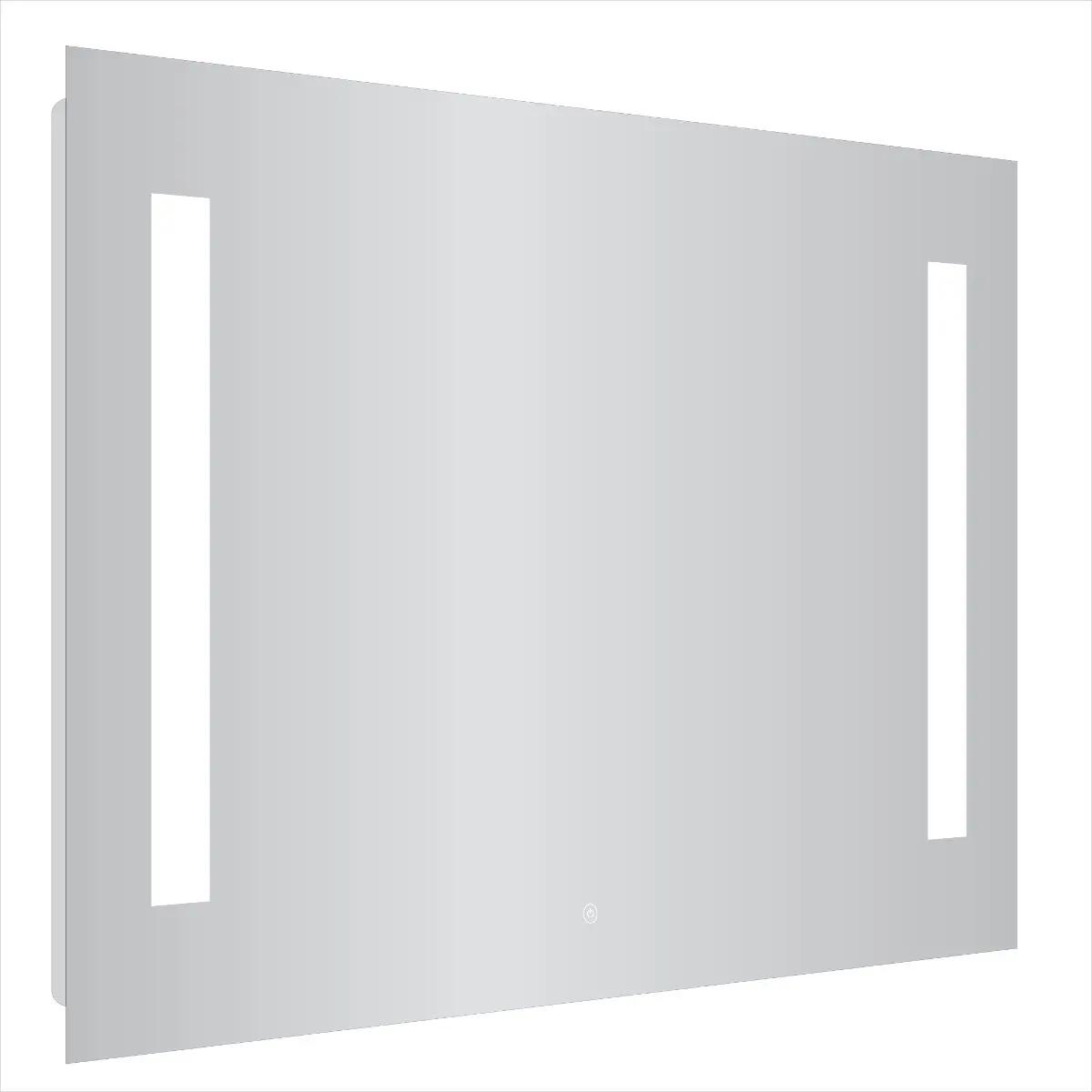 Specchio ID Noemi21 specchio da bagno a LED con illuminazione design tutto intorno a seconda delle dimensioni – a scelta: larghezza 80 x altezza 60 cm – bianco neutro prodotto in Germania