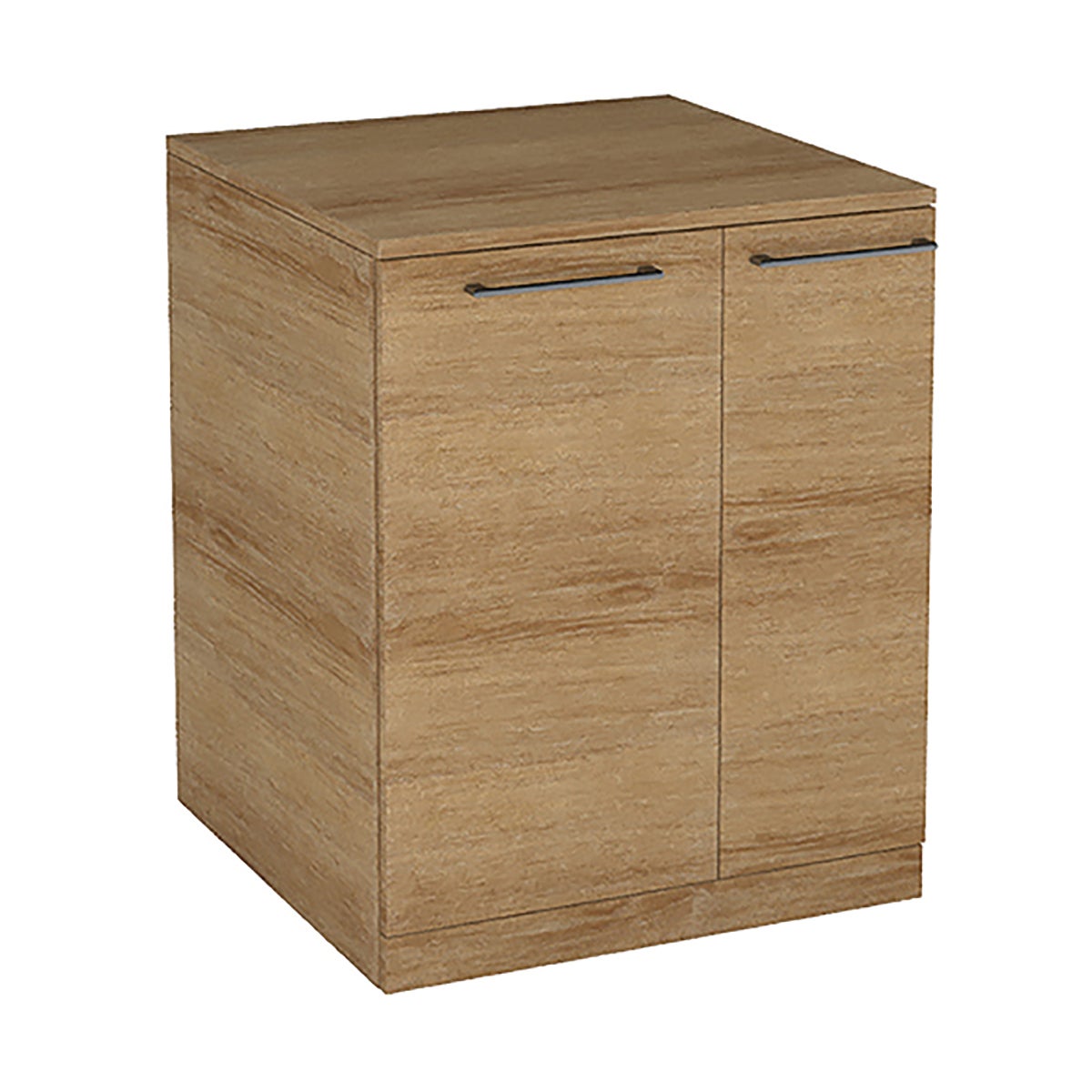 Mobile lavanderia Remix rovere chiaro rivestito L 75 x P 53 x H 93 cm