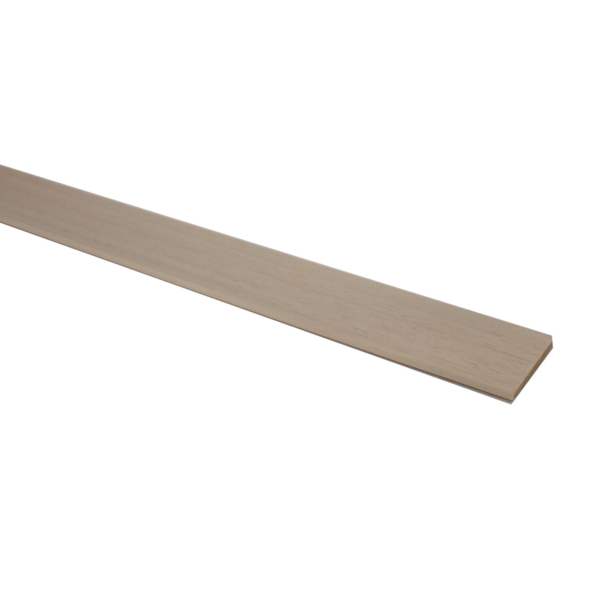 Listello piallato ayous 1 m x 50 mm, Sp 5 mm
