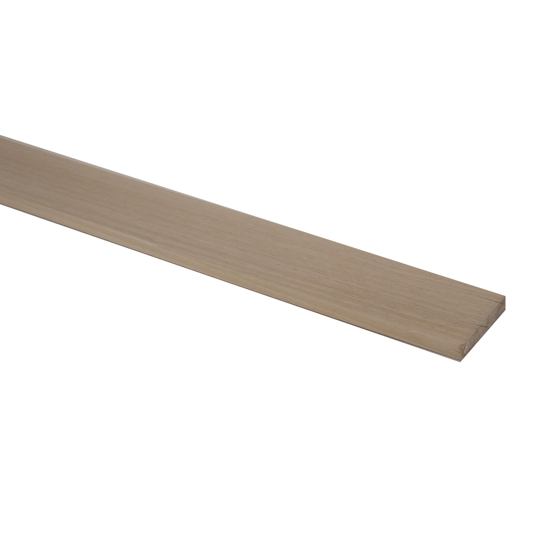 Listello piallato ayous 1 m x 50 mm, Sp 10 mm