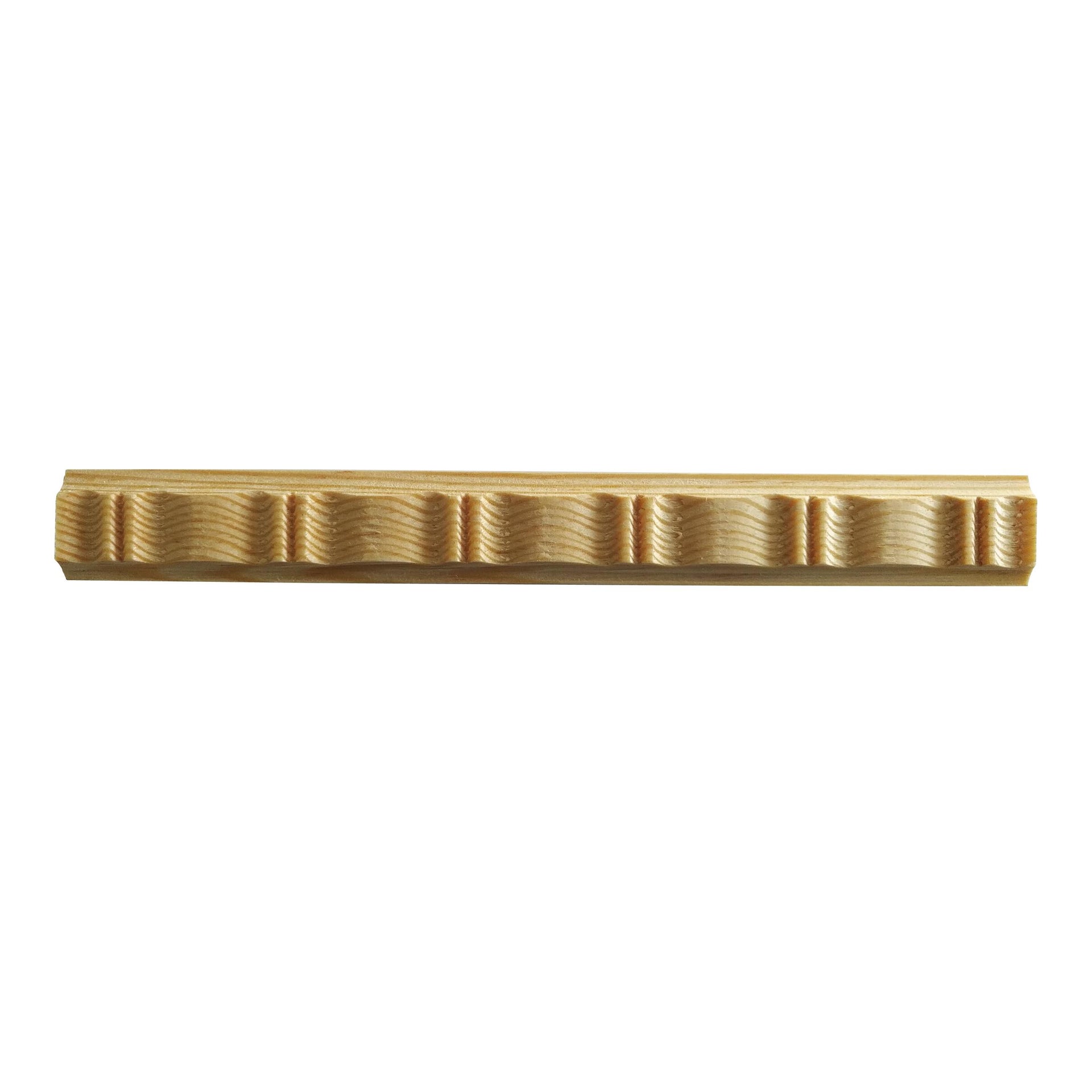 Asta Rettangolare in pino scolpito 1000 x 23 x 6 mm