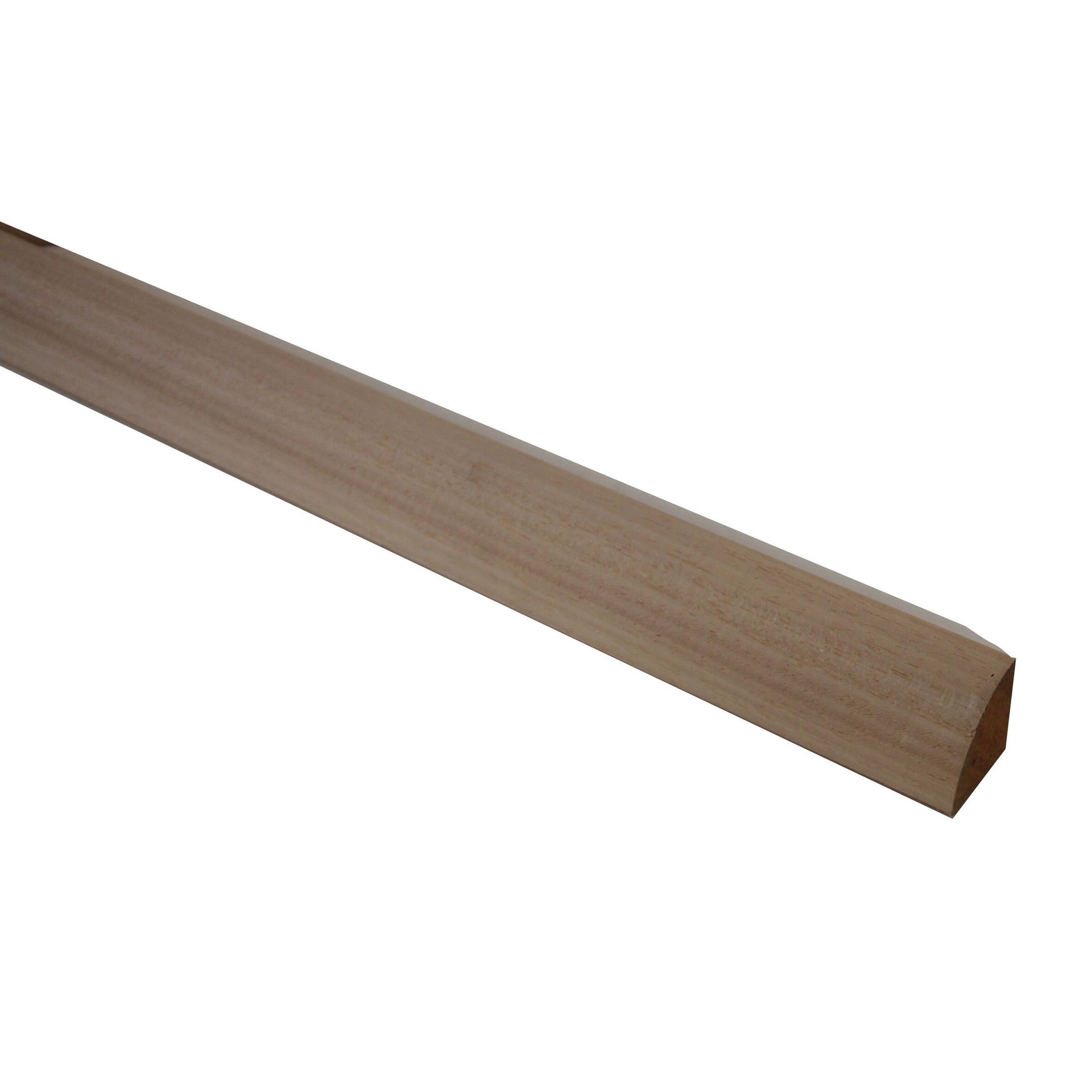 1/4 di tondo piallato tiglio 0.8 m x 30 mm, Sp 30 mm