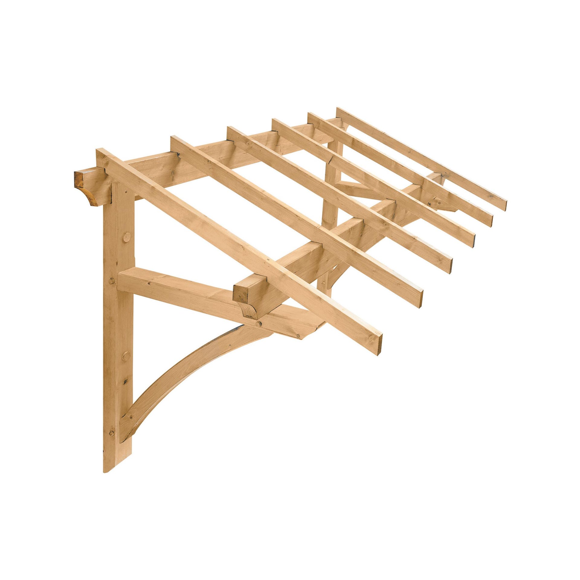 Tettoia Medecis in legno L 205 x P 120 cm struttura in legno