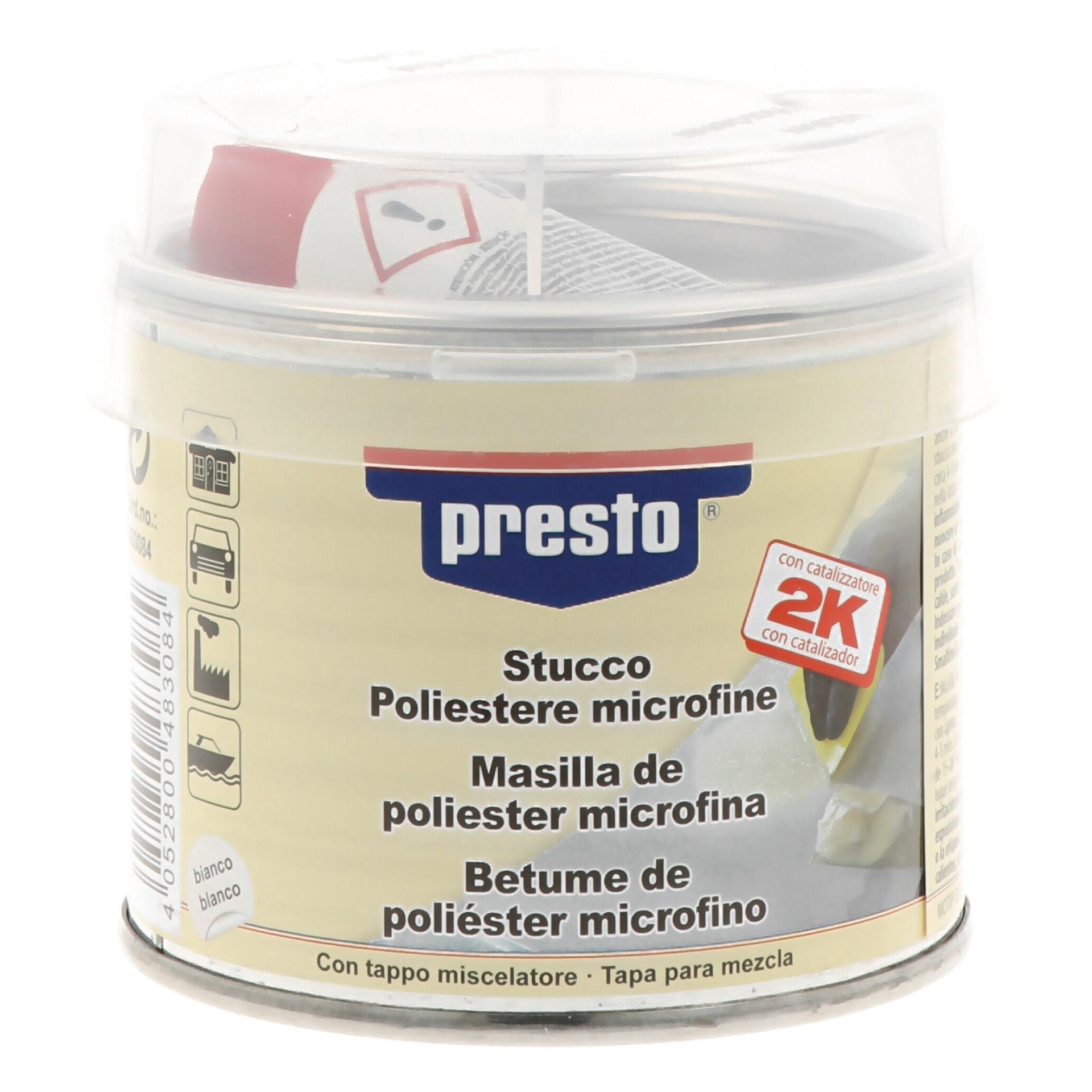 Stucco di riparazione metallo e legno e calcestruzzo PRESTO 483084 250 g