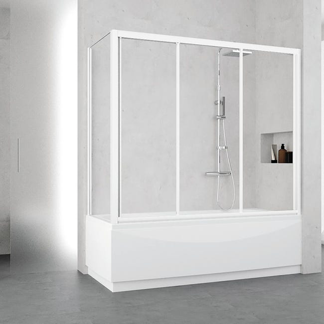 Parete Vasca Oceania In Vetro Temprato H 150 Cm Leroy Merlin Leroy Merlin Vasca Doccia