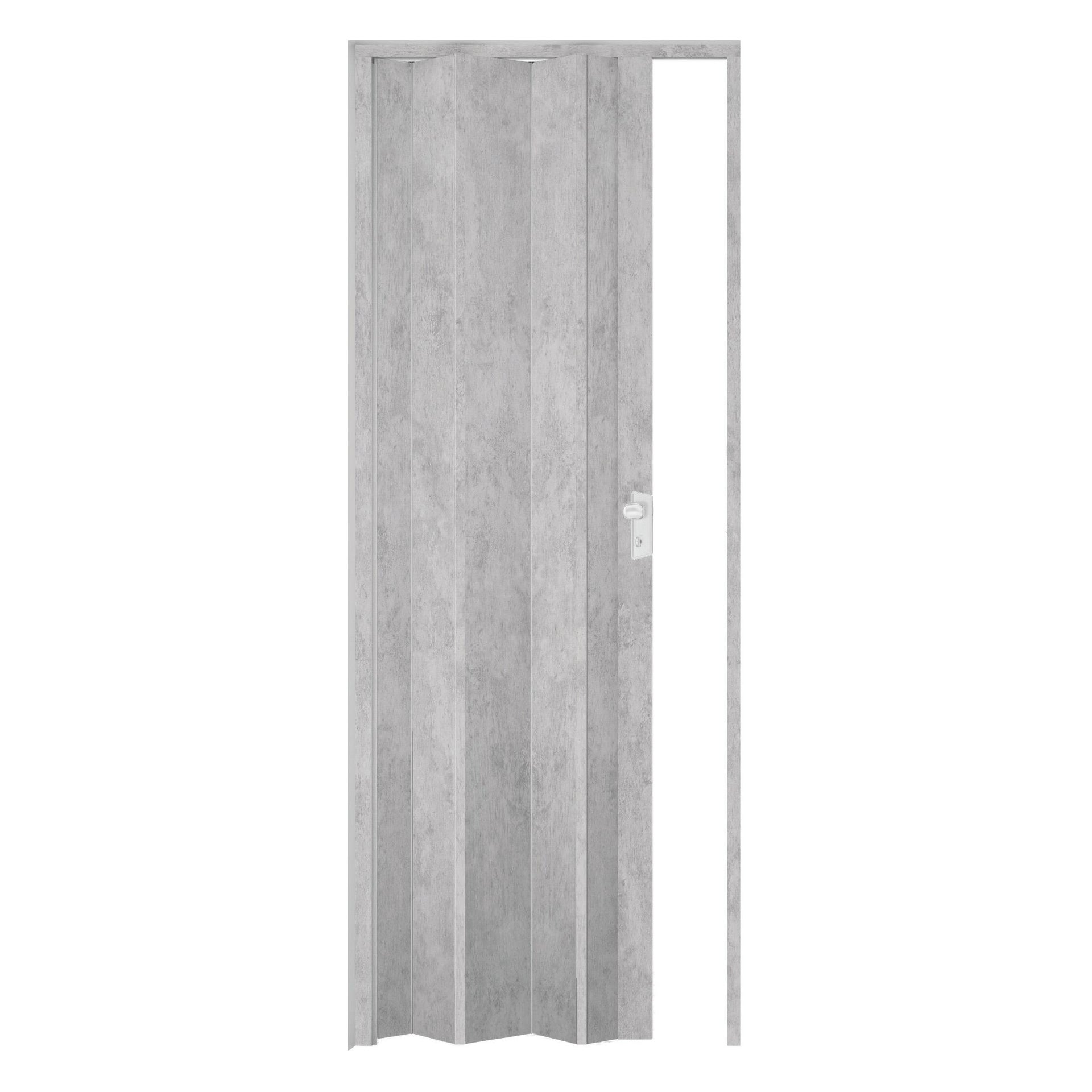 Porta a soffietto Maya in pvc cemento L 83 x H 214 cm