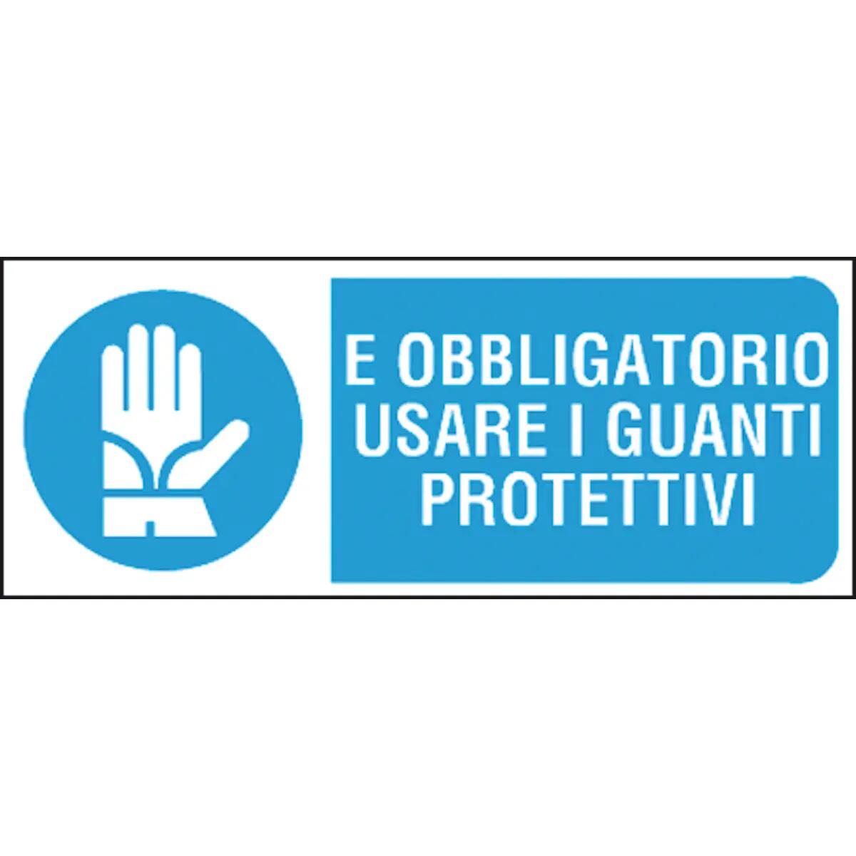 Cartello Vietato indossare i guanti