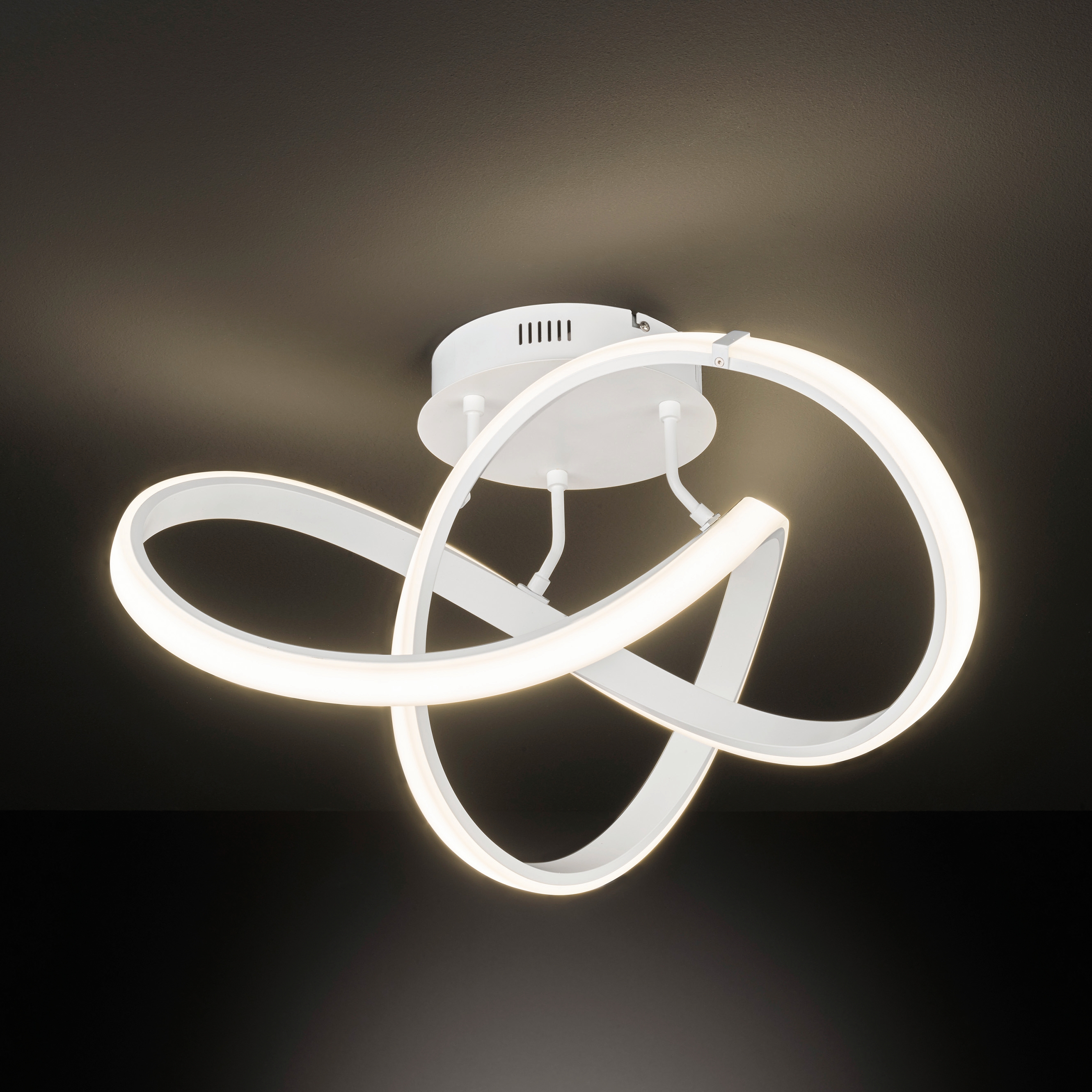 Plafoniera moderno Indigo LED integrato bianco, in metallo, D. 59 cm 59x59 cm, WOFI - 1