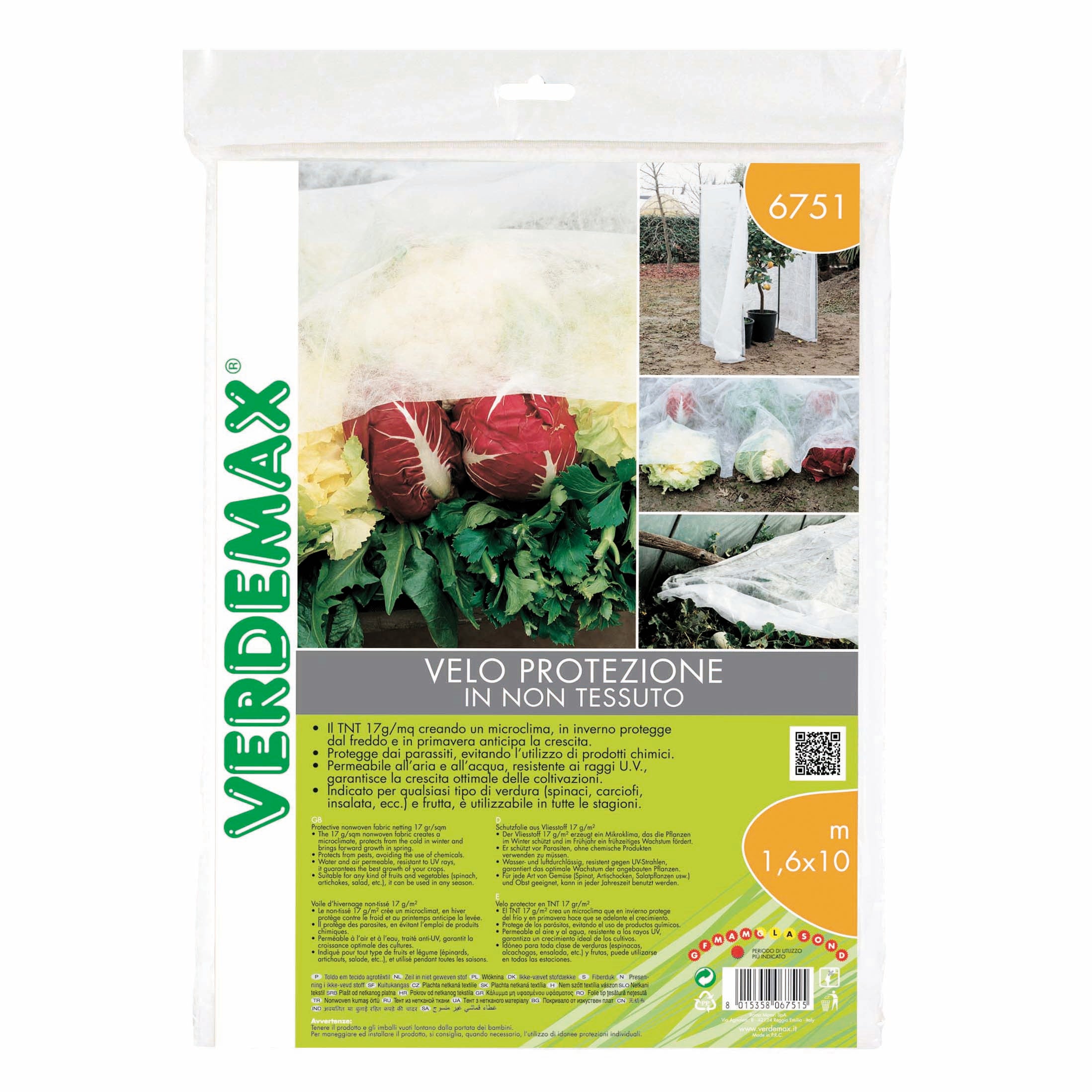 Acquista online Verdemax Cappuccio Tessuto in Non Tessuto 3 Pz. - Teli e Reti di Protezione