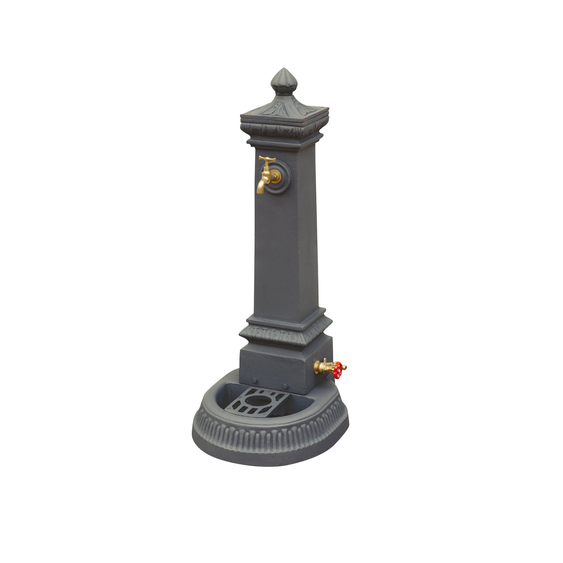 Fontana a colonna Milano Smart in ghisa H 100 cm, 41 x 46 cm