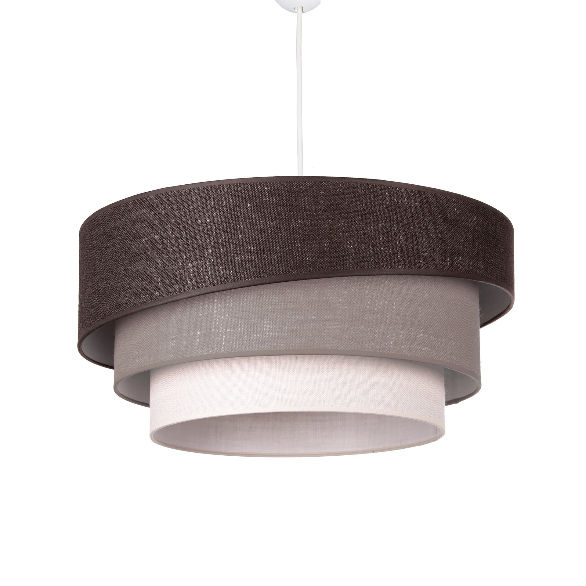 Lampadario Moderno Triplo Marrone