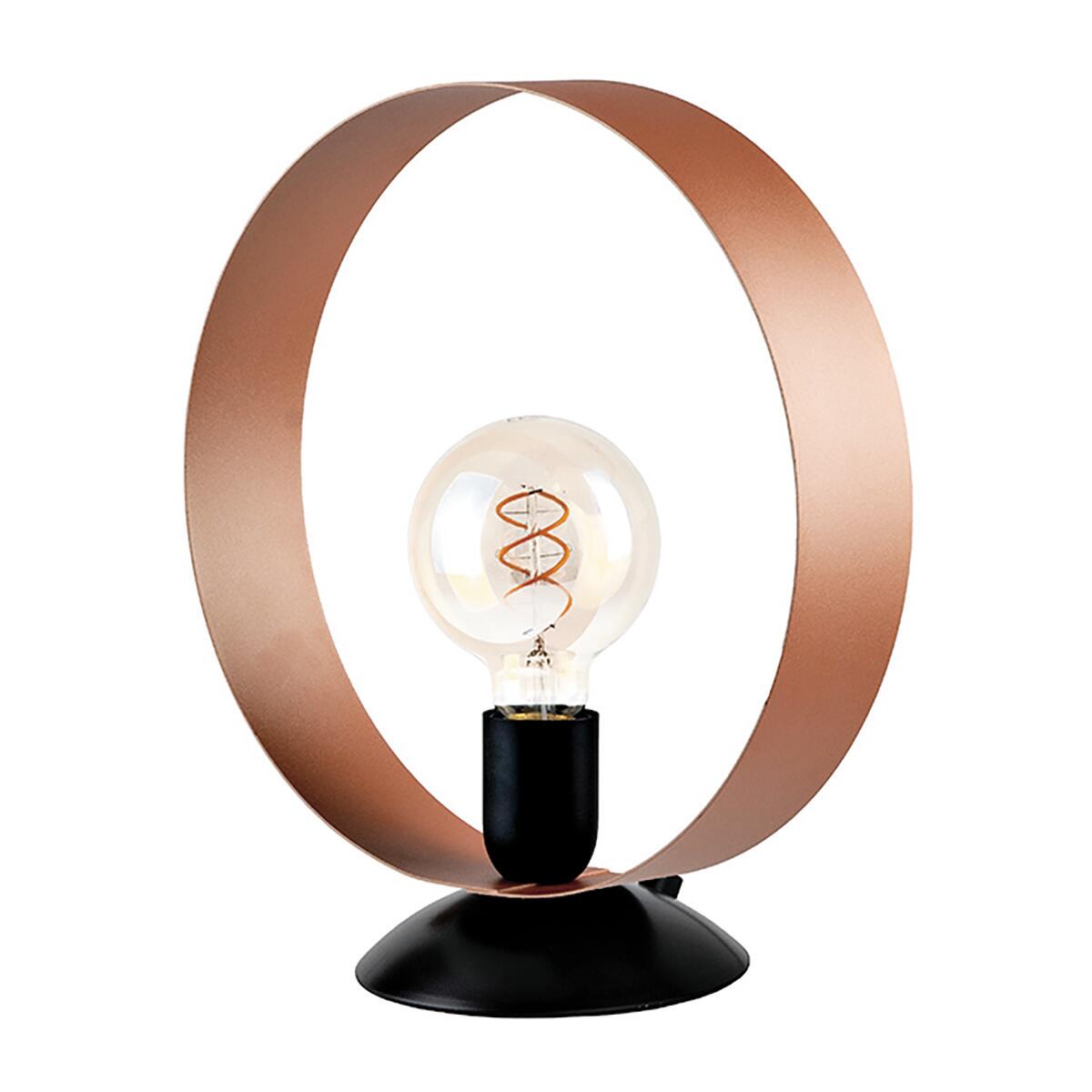 Lampada da tavolo Industriale Newton nero , in metallo
