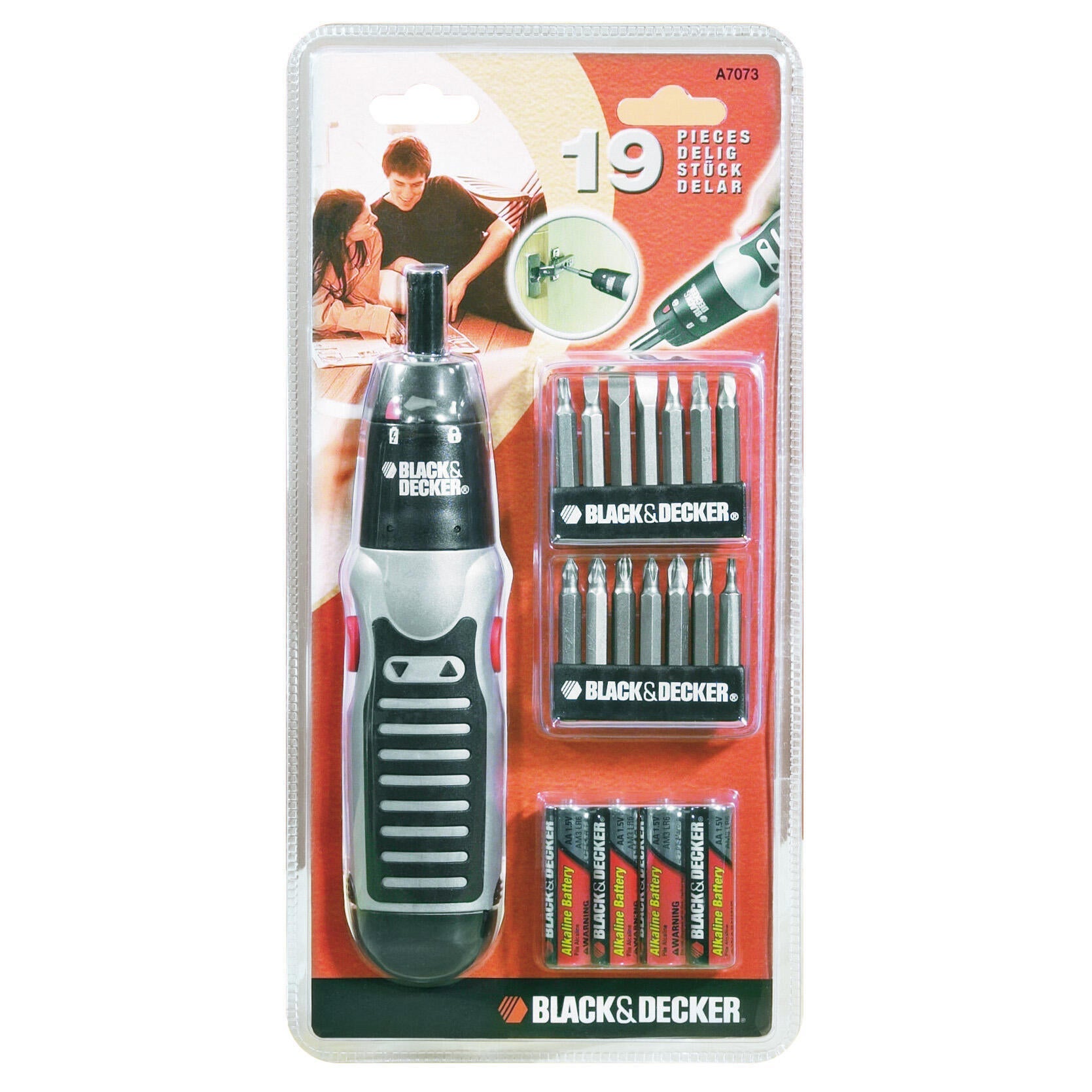 Kit di utensili BLACK + DECKER A7073-XJ 19 pezzi